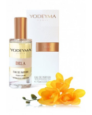 Bernumode | YODEYMA: Dela Miniperfume 15ML 5,70 € Šī parfīma diskrētā smaržu nianšu kombinācija iedvesmo uz dzīvesprieku un vieglumu. Smaržu notīm nemanāmi attīstoties, pastiprinās tā svaigums.
Aldehīda - Ziedu Delá ir ikonisks parfīms maigai un nevainīgai sievietei.Sākuma notis ir tās, kuras parfīmā sajūtamas pašas pirmās.Sirds notis ir smaržu esence un būtība.Fona notis ir tās, kuras parfīmam piešķir dziļumu un noturību.
Sākuma nots
Frēzija
Sirds nots
Roze
Fona nots
Koks
 Bernumode | YODEYMA: Dela Miniperfume 15ML 5,70 € Šī parfīma diskrētā smaržu nianšu kombinācija iedvesmo uz dzīvesprieku un vieglumu. Smaržu notīm nemanāmi attīstoties, pastiprinās tā svaigums.
Aldehīda - Ziedu Delá ir ikonisks parfīms maigai un nevainīgai sievietei.Sākuma notis ir tās, kuras parfīmā sajūtamas pašas pirmās.Sirds notis ir smaržu esence un būtība.Fona notis ir tās, kuras parfīmam piešķir dziļumu un noturību.
Sākuma nots
Frēzija
Sirds nots
Roze
Fona nots
Koks