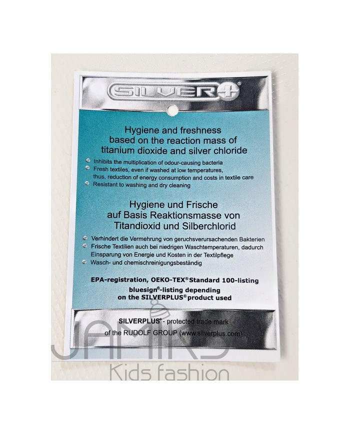 Bernumode | Jamiks: Protective mask MINI (6 months to 5 years) and 10 replaceable filters €2.02 It is double leyer mask with aplace to put a filter .
It is made of high qualitycotton fabric, that enableeasy breathing.
Both layers have Oeko-texcertificate.
The mask should be washedat 60 degrees, and ironed at 90 degrees.
The elastic bands can be tiedup in order to regulate thesize of the mask. Bernumode | Jamiks: Protective mask MINI (6 months to 5 years) and 10 replaceable filters €2.02 It is double leyer mask with aplace to put a filter .
It is made of high qualitycotton fabric, that enableeasy breathing.
Both layers have Oeko-texcertificate.
The mask should be washedat 60 degrees, and ironed at 90 degrees.
The elastic bands can be tiedup in order to regulate thesize of the mask.