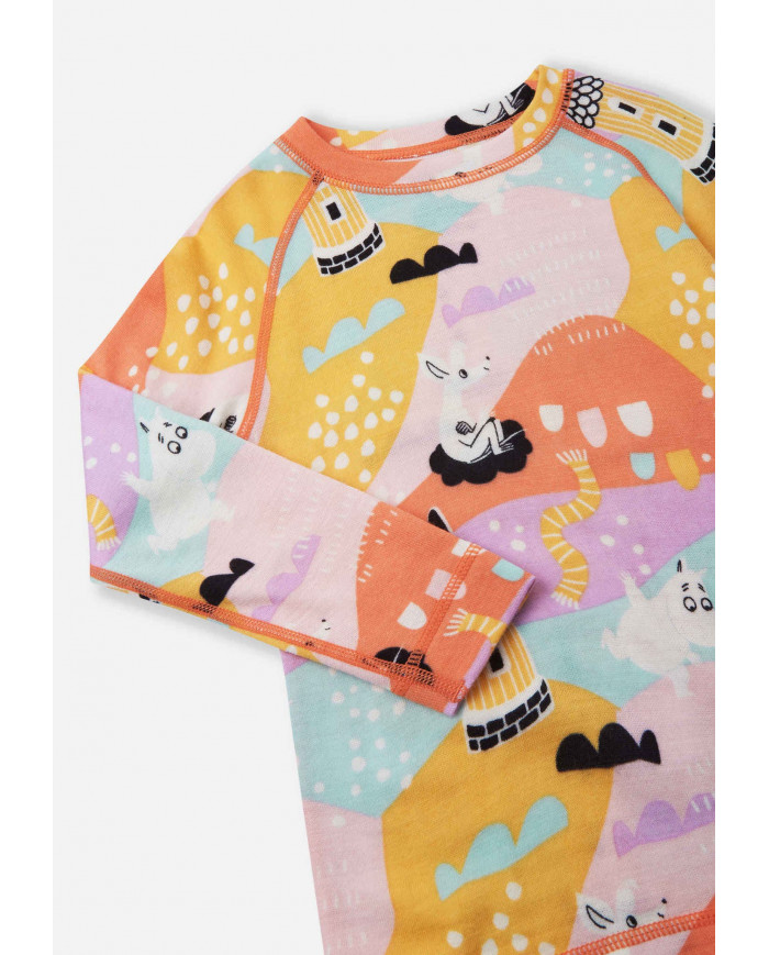 Bernumode | Reima: Merino vilnas termo-veļas komplekts, Trivsam 46,12 € Base layer set with soft bamboo on the inside and warm merino wool on the outside. The best combination of comfort and warmth in Reima base layer materials.
A playful two-piece toddlers' thermal set designed for wintry days and nights, featuring a soft reverse made from bamboo viscose that smartly absorbs moisture. The luxuriously warm surface is crafted from responsible merino wool. The pants and top protect from chills while helping regulate body temperature. This Reima cold weather set boasts comfy flat seams that help prevent chafing. An elastic waist expands with each breath. And who knows, this Moomin theme base layer set might even prove helpful when teaching your kid the alphabet!
Wool is ideal for temperature control
Wool & bamboo viscose blend knit is very soft and warm and absorbs moisture well
Made with Responsible Wool Standard certified wool. Reima is certified through Control Union. CU 872203
Soft, flat seams for extra comfort: no chafing
Elastic waist
All-over Moomin print
 Bernumode | Reima: Merino vilnas termo-veļas komplekts, Trivsam 46,12 € Base layer set with soft bamboo on the inside and warm merino wool on the outside. The best combination of comfort and warmth in Reima base layer materials.
A playful two-piece toddlers' thermal set designed for wintry days and nights, featuring a soft reverse made from bamboo viscose that smartly absorbs moisture. The luxuriously warm surface is crafted from responsible merino wool. The pants and top protect from chills while helping regulate body temperature. This Reima cold weather set boasts comfy flat seams that help prevent chafing. An elastic waist expands with each breath. And who knows, this Moomin theme base layer set might even prove helpful when teaching your kid the alphabet!
Wool is ideal for temperature control
Wool & bamboo viscose blend knit is very soft and warm and absorbs moisture well
Made with Responsible Wool Standard certified wool. Reima is certified through Control Union. CU 872203
Soft, flat seams for extra comfort: no chafing
Elastic waist
All-over Moomin print