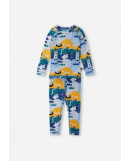 Bernumode | Reima: Merino vilnas termo-veļas komplekts, Trivsam 46,12 € Base layer set with soft bamboo on the inside and warm merino wool on the outside. The best combination of comfort and warmth in Reima base layer materials.
A playful two-piece toddlers' thermal set designed for wintry days and nights, featuring a soft reverse made from bamboo viscose that smartly absorbs moisture. The luxuriously warm surface is crafted from responsible merino wool. The pants and top protect from chills while helping regulate body temperature. This Reima cold weather set boasts comfy flat seams that help prevent chafing. An elastic waist expands with each breath. And who knows, this Moomin theme base layer set might even prove helpful when teaching your kid the alphabet!
Wool is ideal for temperature control
Wool & bamboo viscose blend knit is very soft and warm and absorbs moisture well
Made with Responsible Wool Standard certified wool. Reima is certified through Control Union. CU 872203
Soft, flat seams for extra comfort: no chafing
Elastic waist
All-over Moomin print
 Bernumode | Reima: Merino vilnas termo-veļas komplekts, Trivsam 46,12 € Base layer set with soft bamboo on the inside and warm merino wool on the outside. The best combination of comfort and warmth in Reima base layer materials.
A playful two-piece toddlers' thermal set designed for wintry days and nights, featuring a soft reverse made from bamboo viscose that smartly absorbs moisture. The luxuriously warm surface is crafted from responsible merino wool. The pants and top protect from chills while helping regulate body temperature. This Reima cold weather set boasts comfy flat seams that help prevent chafing. An elastic waist expands with each breath. And who knows, this Moomin theme base layer set might even prove helpful when teaching your kid the alphabet!
Wool is ideal for temperature control
Wool & bamboo viscose blend knit is very soft and warm and absorbs moisture well
Made with Responsible Wool Standard certified wool. Reima is certified through Control Union. CU 872203
Soft, flat seams for extra comfort: no chafing
Elastic waist
All-over Moomin print