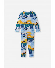 Bernumode | Reima: Merino vilnas termo-veļas komplekts, Trivsam 46,12 € Base layer set with soft bamboo on the inside and warm merino wool on the outside. The best combination of comfort and warmth in Reima base layer materials.
A playful two-piece toddlers' thermal set designed for wintry days and nights, featuring a soft reverse made from bamboo viscose that smartly absorbs moisture. The luxuriously warm surface is crafted from responsible merino wool. The pants and top protect from chills while helping regulate body temperature. This Reima cold weather set boasts comfy flat seams that help prevent chafing. An elastic waist expands with each breath. And who knows, this Moomin theme base layer set might even prove helpful when teaching your kid the alphabet!
Wool is ideal for temperature control
Wool & bamboo viscose blend knit is very soft and warm and absorbs moisture well
Made with Responsible Wool Standard certified wool. Reima is certified through Control Union. CU 872203
Soft, flat seams for extra comfort: no chafing
Elastic waist
All-over Moomin print
 Bernumode | Reima: Merino vilnas termo-veļas komplekts, Trivsam 46,12 € Base layer set with soft bamboo on the inside and warm merino wool on the outside. The best combination of comfort and warmth in Reima base layer materials.
A playful two-piece toddlers' thermal set designed for wintry days and nights, featuring a soft reverse made from bamboo viscose that smartly absorbs moisture. The luxuriously warm surface is crafted from responsible merino wool. The pants and top protect from chills while helping regulate body temperature. This Reima cold weather set boasts comfy flat seams that help prevent chafing. An elastic waist expands with each breath. And who knows, this Moomin theme base layer set might even prove helpful when teaching your kid the alphabet!
Wool is ideal for temperature control
Wool & bamboo viscose blend knit is very soft and warm and absorbs moisture well
Made with Responsible Wool Standard certified wool. Reima is certified through Control Union. CU 872203
Soft, flat seams for extra comfort: no chafing
Elastic waist
All-over Moomin print