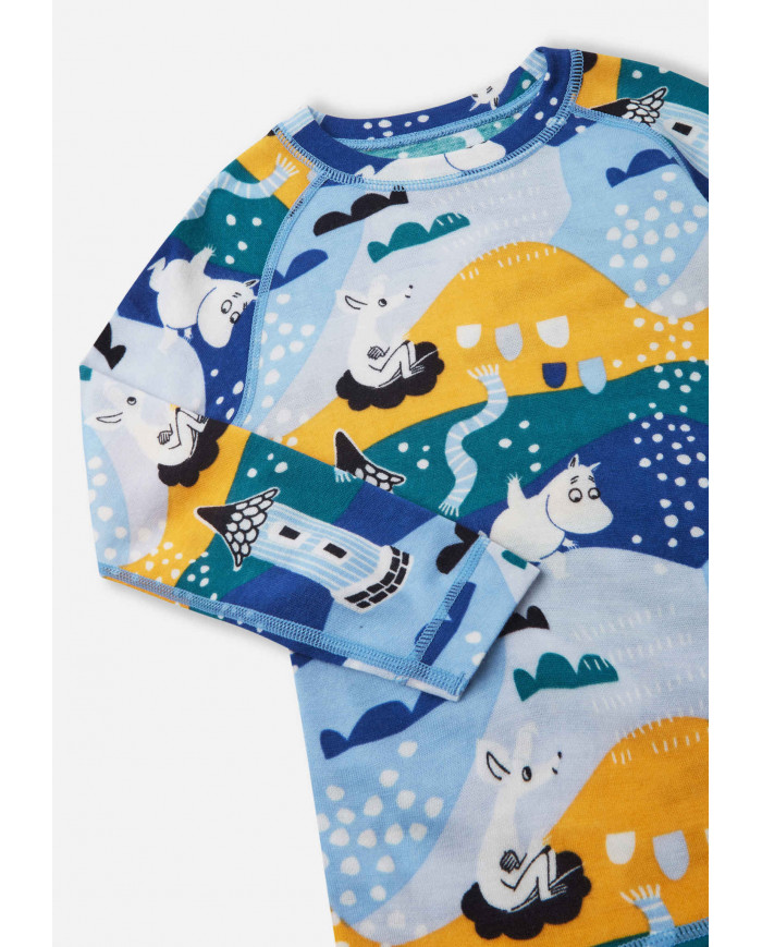Bernumode | Reima: Merino vilnas termo-veļas komplekts, Trivsam 46,12 € Base layer set with soft bamboo on the inside and warm merino wool on the outside. The best combination of comfort and warmth in Reima base layer materials.
A playful two-piece toddlers' thermal set designed for wintry days and nights, featuring a soft reverse made from bamboo viscose that smartly absorbs moisture. The luxuriously warm surface is crafted from responsible merino wool. The pants and top protect from chills while helping regulate body temperature. This Reima cold weather set boasts comfy flat seams that help prevent chafing. An elastic waist expands with each breath. And who knows, this Moomin theme base layer set might even prove helpful when teaching your kid the alphabet!
Wool is ideal for temperature control
Wool & bamboo viscose blend knit is very soft and warm and absorbs moisture well
Made with Responsible Wool Standard certified wool. Reima is certified through Control Union. CU 872203
Soft, flat seams for extra comfort: no chafing
Elastic waist
All-over Moomin print
 Bernumode | Reima: Merino vilnas termo-veļas komplekts, Trivsam 46,12 € Base layer set with soft bamboo on the inside and warm merino wool on the outside. The best combination of comfort and warmth in Reima base layer materials.
A playful two-piece toddlers' thermal set designed for wintry days and nights, featuring a soft reverse made from bamboo viscose that smartly absorbs moisture. The luxuriously warm surface is crafted from responsible merino wool. The pants and top protect from chills while helping regulate body temperature. This Reima cold weather set boasts comfy flat seams that help prevent chafing. An elastic waist expands with each breath. And who knows, this Moomin theme base layer set might even prove helpful when teaching your kid the alphabet!
Wool is ideal for temperature control
Wool & bamboo viscose blend knit is very soft and warm and absorbs moisture well
Made with Responsible Wool Standard certified wool. Reima is certified through Control Union. CU 872203
Soft, flat seams for extra comfort: no chafing
Elastic waist
All-over Moomin print