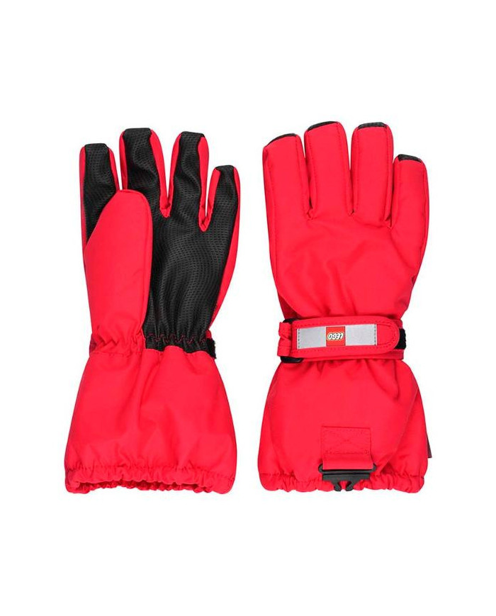 Bernumode | LEGO® Wear: Waterprooof gloves with membrane LWATLIN 700 €23.62 LEGO® Wear PLAY gloves for children
A pair of smart and functional ski gloves makes playing outside a lot more fun on cold and wet days. The many functional features make sure that your child’s fingers are kept dry and warm regardless of the weather.
The LEGO® Wear PLAY glove has an ergonomic fit and an elasticated wrist with a reflector and Velcro closure for an optimum fit. The glove entry is also elasticated to keep snow out. With a PU anti-slip material on the palms and fingertips for a better grip.
THIS IS WHY YOU WILL LOVE THE GLOVES
They are 100% windproof, windproof, and breathable
There is a buckle on the gloves for clicking them onto LEGO Wear jackets and snowsuit
The gloves have a soft isolating Thinsulate insulation¨
The gloves come in so many great colours
The gloves are made in a 100% windproof and breathable material. They have a waterproof and breathable Fan-Tex membrane between the inner and outer layer which makes the gloves 100% waterproof. The inner layer is a comfortable and insulating Thinsulate material.
The gloves can be hooked together at the wrist to keep the pair together when they are not in use. Safety break-away buckle for attaching the gloves to a snowsuit or jacket sleeve. The buckle releases when pulling the gloves, so that your child does not get stuck on anything.
Specifications
Adjustable strap at wrist with Velcro closure.
Elastic at wrist keeps the glove in place.
Soft elastic at opening.
Thinsulate insulation.
Soft microfleece lining inside gloves.
100% waterproof and breathable Fan-Tex membrane inside gloves.
Ergonomic fit.
PU anti-slip material on palm for better grip.
3M Scotchlite reflector.
Breakaway buckle only in size: 104 - 140.
Bionic Finish ECO water repellent finish on the surface.
Windproof.
 Bernumode | LEGO® Wear: Waterprooof gloves with membrane LWATLIN 700 €23.62 LEGO® Wear PLAY gloves for children
A pair of smart and functional ski gloves makes playing outside a lot more fun on cold and wet days. The many functional features make sure that your child’s fingers are kept dry and warm regardless of the weather.
The LEGO® Wear PLAY glove has an ergonomic fit and an elasticated wrist with a reflector and Velcro closure for an optimum fit. The glove entry is also elasticated to keep snow out. With a PU anti-slip material on the palms and fingertips for a better grip.
THIS IS WHY YOU WILL LOVE THE GLOVES
They are 100% windproof, windproof, and breathable
There is a buckle on the gloves for clicking them onto LEGO Wear jackets and snowsuit
The gloves have a soft isolating Thinsulate insulation¨
The gloves come in so many great colours
The gloves are made in a 100% windproof and breathable material. They have a waterproof and breathable Fan-Tex membrane between the inner and outer layer which makes the gloves 100% waterproof. The inner layer is a comfortable and insulating Thinsulate material.
The gloves can be hooked together at the wrist to keep the pair together when they are not in use. Safety break-away buckle for attaching the gloves to a snowsuit or jacket sleeve. The buckle releases when pulling the gloves, so that your child does not get stuck on anything.
Specifications
Adjustable strap at wrist with Velcro closure.
Elastic at wrist keeps the glove in place.
Soft elastic at opening.
Thinsulate insulation.
Soft microfleece lining inside gloves.
100% waterproof and breathable Fan-Tex membrane inside gloves.
Ergonomic fit.
PU anti-slip material on palm for better grip.
3M Scotchlite reflector.
Breakaway buckle only in size: 104 - 140.
Bionic Finish ECO water repellent finish on the surface.
Windproof.