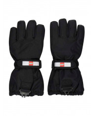Bernumode | LEGO® Wear: Waterprooof gloves with membrane LWATLIN 700 €23.62 LEGO® Wear PLAY gloves for children
A pair of smart and functional ski gloves makes playing outside a lot more fun on cold and wet days. The many functional features make sure that your child’s fingers are kept dry and warm regardless of the weather.
The LEGO® Wear PLAY glove has an ergonomic fit and an elasticated wrist with a reflector and Velcro closure for an optimum fit. The glove entry is also elasticated to keep snow out. With a PU anti-slip material on the palms and fingertips for a better grip.
THIS IS WHY YOU WILL LOVE THE GLOVES
They are 100% windproof, windproof, and breathable
There is a buckle on the gloves for clicking them onto LEGO Wear jackets and snowsuit
The gloves have a soft isolating Thinsulate insulation¨
The gloves come in so many great colours
The gloves are made in a 100% windproof and breathable material. They have a waterproof and breathable Fan-Tex membrane between the inner and outer layer which makes the gloves 100% waterproof. The inner layer is a comfortable and insulating Thinsulate material.
The gloves can be hooked together at the wrist to keep the pair together when they are not in use. Safety break-away buckle for attaching the gloves to a snowsuit or jacket sleeve. The buckle releases when pulling the gloves, so that your child does not get stuck on anything.
Specifications
Adjustable strap at wrist with Velcro closure.
Elastic at wrist keeps the glove in place.
Soft elastic at opening.
Thinsulate insulation.
Soft microfleece lining inside gloves.
100% waterproof and breathable Fan-Tex membrane inside gloves.
Ergonomic fit.
PU anti-slip material on palm for better grip.
3M Scotchlite reflector.
Breakaway buckle only in size: 104 - 140.
Bionic Finish ECO water repellent finish on the surface.
Windproof.
 Bernumode | LEGO® Wear: Waterprooof gloves with membrane LWATLIN 700 €23.62 LEGO® Wear PLAY gloves for children
A pair of smart and functional ski gloves makes playing outside a lot more fun on cold and wet days. The many functional features make sure that your child’s fingers are kept dry and warm regardless of the weather.
The LEGO® Wear PLAY glove has an ergonomic fit and an elasticated wrist with a reflector and Velcro closure for an optimum fit. The glove entry is also elasticated to keep snow out. With a PU anti-slip material on the palms and fingertips for a better grip.
THIS IS WHY YOU WILL LOVE THE GLOVES
They are 100% windproof, windproof, and breathable
There is a buckle on the gloves for clicking them onto LEGO Wear jackets and snowsuit
The gloves have a soft isolating Thinsulate insulation¨
The gloves come in so many great colours
The gloves are made in a 100% windproof and breathable material. They have a waterproof and breathable Fan-Tex membrane between the inner and outer layer which makes the gloves 100% waterproof. The inner layer is a comfortable and insulating Thinsulate material.
The gloves can be hooked together at the wrist to keep the pair together when they are not in use. Safety break-away buckle for attaching the gloves to a snowsuit or jacket sleeve. The buckle releases when pulling the gloves, so that your child does not get stuck on anything.
Specifications
Adjustable strap at wrist with Velcro closure.
Elastic at wrist keeps the glove in place.
Soft elastic at opening.
Thinsulate insulation.
Soft microfleece lining inside gloves.
100% waterproof and breathable Fan-Tex membrane inside gloves.
Ergonomic fit.
PU anti-slip material on palm for better grip.
3M Scotchlite reflector.
Breakaway buckle only in size: 104 - 140.
Bionic Finish ECO water repellent finish on the surface.
Windproof.
