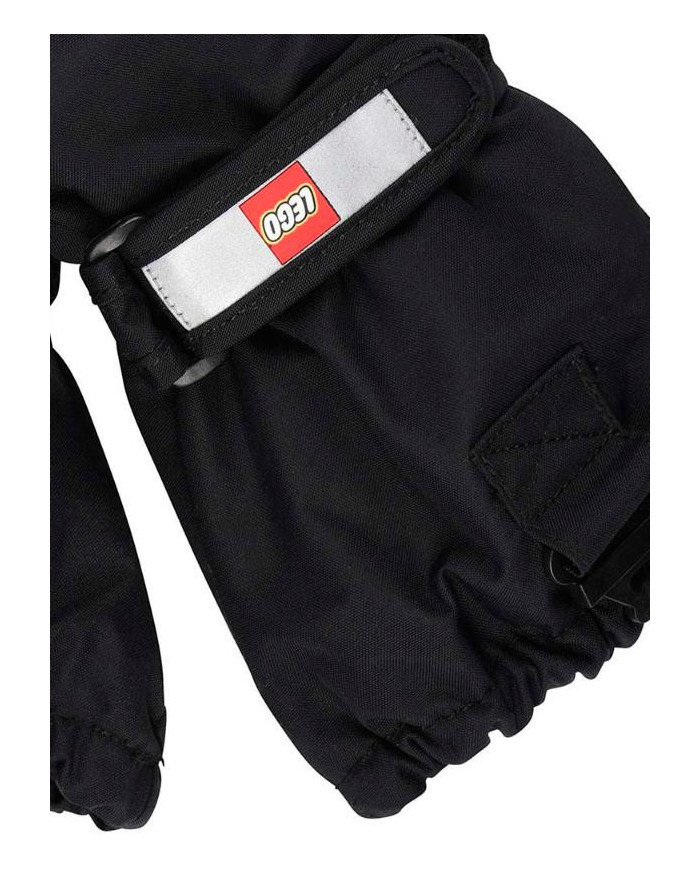Bernumode | LEGO® Wear: Waterprooof gloves with membrane LWATLIN 700 €23.62 LEGO® Wear PLAY gloves for children
A pair of smart and functional ski gloves makes playing outside a lot more fun on cold and wet days. The many functional features make sure that your child’s fingers are kept dry and warm regardless of the weather.
The LEGO® Wear PLAY glove has an ergonomic fit and an elasticated wrist with a reflector and Velcro closure for an optimum fit. The glove entry is also elasticated to keep snow out. With a PU anti-slip material on the palms and fingertips for a better grip.
THIS IS WHY YOU WILL LOVE THE GLOVES
They are 100% windproof, windproof, and breathable
There is a buckle on the gloves for clicking them onto LEGO Wear jackets and snowsuit
The gloves have a soft isolating Thinsulate insulation¨
The gloves come in so many great colours
The gloves are made in a 100% windproof and breathable material. They have a waterproof and breathable Fan-Tex membrane between the inner and outer layer which makes the gloves 100% waterproof. The inner layer is a comfortable and insulating Thinsulate material.
The gloves can be hooked together at the wrist to keep the pair together when they are not in use. Safety break-away buckle for attaching the gloves to a snowsuit or jacket sleeve. The buckle releases when pulling the gloves, so that your child does not get stuck on anything.
Specifications
Adjustable strap at wrist with Velcro closure.
Elastic at wrist keeps the glove in place.
Soft elastic at opening.
Thinsulate insulation.
Soft microfleece lining inside gloves.
100% waterproof and breathable Fan-Tex membrane inside gloves.
Ergonomic fit.
PU anti-slip material on palm for better grip.
3M Scotchlite reflector.
Breakaway buckle only in size: 104 - 140.
Bionic Finish ECO water repellent finish on the surface.
Windproof.
 Bernumode | LEGO® Wear: Waterprooof gloves with membrane LWATLIN 700 €23.62 LEGO® Wear PLAY gloves for children
A pair of smart and functional ski gloves makes playing outside a lot more fun on cold and wet days. The many functional features make sure that your child’s fingers are kept dry and warm regardless of the weather.
The LEGO® Wear PLAY glove has an ergonomic fit and an elasticated wrist with a reflector and Velcro closure for an optimum fit. The glove entry is also elasticated to keep snow out. With a PU anti-slip material on the palms and fingertips for a better grip.
THIS IS WHY YOU WILL LOVE THE GLOVES
They are 100% windproof, windproof, and breathable
There is a buckle on the gloves for clicking them onto LEGO Wear jackets and snowsuit
The gloves have a soft isolating Thinsulate insulation¨
The gloves come in so many great colours
The gloves are made in a 100% windproof and breathable material. They have a waterproof and breathable Fan-Tex membrane between the inner and outer layer which makes the gloves 100% waterproof. The inner layer is a comfortable and insulating Thinsulate material.
The gloves can be hooked together at the wrist to keep the pair together when they are not in use. Safety break-away buckle for attaching the gloves to a snowsuit or jacket sleeve. The buckle releases when pulling the gloves, so that your child does not get stuck on anything.
Specifications
Adjustable strap at wrist with Velcro closure.
Elastic at wrist keeps the glove in place.
Soft elastic at opening.
Thinsulate insulation.
Soft microfleece lining inside gloves.
100% waterproof and breathable Fan-Tex membrane inside gloves.
Ergonomic fit.
PU anti-slip material on palm for better grip.
3M Scotchlite reflector.
Breakaway buckle only in size: 104 - 140.
Bionic Finish ECO water repellent finish on the surface.
Windproof.