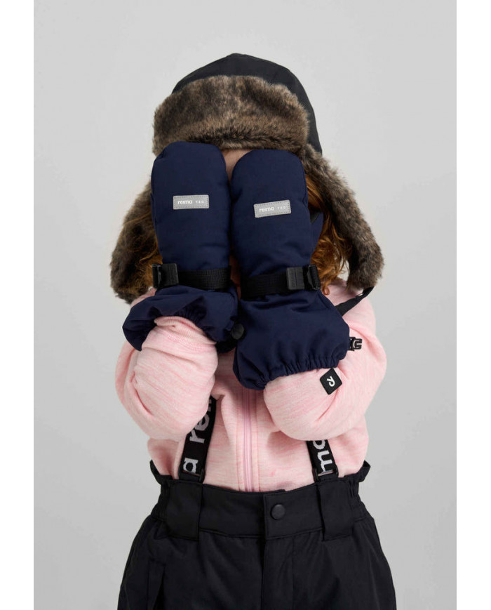 Bernumode | Reima: Reimatec winter waterproof mittens for kids, Ote (170 g) €24.47 
These warm mittens give an outstanding grip on a snow shovel handle. Reimatec Ote mittens became instant family favorites when they were first released in 1995. Since then, they have been our top seller every year. They are easy to put on and thanks to the adjustment, will stay on, too.
In Finnish, the word 'Ote' means grip. And that's just what these award-winning kids' mittens are all about: keeping little hands dry and warm, without compromising the grip. Come snowball fights or rain showers, these fully waterproof and extra warm Reima mittens help your kid to make the most of outdoor adventures.
Fully waterproof and breathable, thanks to Hipora insert inside
Very durable material
Reinforced palm and thumb
High quality PrimaLoft® insulation
Soft, warm fleece lining
Double insulation on top part of back side
Strap for easy adjusting at wrist
Reflecting label at back
Age approx.
0-12 mos
6-18 mos
1-2 yr
2-4 yr
4-6 yr
6-8 yr
8-10 yr
10-12 yr
12-14 yr
Size
0
1
2
3
4
5
6
7
8
Hand height (cm)
8
9
10
11,5
13
14
15
16
17
Hand height (inches)
3.1
3.5
3.9
4.5
5.1
5.5
5.9
6.3
6.7
Palm circumference (cm)
10
11,5
12,5
13,5
15
16
17
17,5
18
Palm circumference (inches)
3.9
4.5
4.9
5.3
5.9
6.3
6.7
6.9
7.1
 Bernumode | Reima: Reimatec winter waterproof mittens for kids, Ote (170 g) €24.47 
These warm mittens give an outstanding grip on a snow shovel handle. Reimatec Ote mittens became instant family favorites when they were first released in 1995. Since then, they have been our top seller every year. They are easy to put on and thanks to the adjustment, will stay on, too.
In Finnish, the word 'Ote' means grip. And that's just what these award-winning kids' mittens are all about: keeping little hands dry and warm, without compromising the grip. Come snowball fights or rain showers, these fully waterproof and extra warm Reima mittens help your kid to make the most of outdoor adventures.
Fully waterproof and breathable, thanks to Hipora insert inside
Very durable material
Reinforced palm and thumb
High quality PrimaLoft® insulation
Soft, warm fleece lining
Double insulation on top part of back side
Strap for easy adjusting at wrist
Reflecting label at back
Age approx.
0-12 mos
6-18 mos
1-2 yr
2-4 yr
4-6 yr
6-8 yr
8-10 yr
10-12 yr
12-14 yr
Size
0
1
2
3
4
5
6
7
8
Hand height (cm)
8
9
10
11,5
13
14
15
16
17
Hand height (inches)
3.1
3.5
3.9
4.5
5.1
5.5
5.9
6.3
6.7
Palm circumference (cm)
10
11,5
12,5
13,5
15
16
17
17,5
18
Palm circumference (inches)
3.9
4.5
4.9
5.3
5.9
6.3
6.7
6.9
7.1