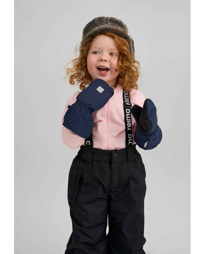 Bernumode | Reima: Reimatec winter waterproof mittens for kids, Ote (170 g) €24.47 
These warm mittens give an outstanding grip on a snow shovel handle. Reimatec Ote mittens became instant family favorites when they were first released in 1995. Since then, they have been our top seller every year. They are easy to put on and thanks to the adjustment, will stay on, too.
In Finnish, the word 'Ote' means grip. And that's just what these award-winning kids' mittens are all about: keeping little hands dry and warm, without compromising the grip. Come snowball fights or rain showers, these fully waterproof and extra warm Reima mittens help your kid to make the most of outdoor adventures.
Fully waterproof and breathable, thanks to Hipora insert inside
Very durable material
Reinforced palm and thumb
High quality PrimaLoft® insulation
Soft, warm fleece lining
Double insulation on top part of back side
Strap for easy adjusting at wrist
Reflecting label at back
Age approx.
0-12 mos
6-18 mos
1-2 yr
2-4 yr
4-6 yr
6-8 yr
8-10 yr
10-12 yr
12-14 yr
Size
0
1
2
3
4
5
6
7
8
Hand height (cm)
8
9
10
11,5
13
14
15
16
17
Hand height (inches)
3.1
3.5
3.9
4.5
5.1
5.5
5.9
6.3
6.7
Palm circumference (cm)
10
11,5
12,5
13,5
15
16
17
17,5
18
Palm circumference (inches)
3.9
4.5
4.9
5.3
5.9
6.3
6.7
6.9
7.1
 Bernumode | Reima: Reimatec winter waterproof mittens for kids, Ote (170 g) €24.47 
These warm mittens give an outstanding grip on a snow shovel handle. Reimatec Ote mittens became instant family favorites when they were first released in 1995. Since then, they have been our top seller every year. They are easy to put on and thanks to the adjustment, will stay on, too.
In Finnish, the word 'Ote' means grip. And that's just what these award-winning kids' mittens are all about: keeping little hands dry and warm, without compromising the grip. Come snowball fights or rain showers, these fully waterproof and extra warm Reima mittens help your kid to make the most of outdoor adventures.
Fully waterproof and breathable, thanks to Hipora insert inside
Very durable material
Reinforced palm and thumb
High quality PrimaLoft® insulation
Soft, warm fleece lining
Double insulation on top part of back side
Strap for easy adjusting at wrist
Reflecting label at back
Age approx.
0-12 mos
6-18 mos
1-2 yr
2-4 yr
4-6 yr
6-8 yr
8-10 yr
10-12 yr
12-14 yr
Size
0
1
2
3
4
5
6
7
8
Hand height (cm)
8
9
10
11,5
13
14
15
16
17
Hand height (inches)
3.1
3.5
3.9
4.5
5.1
5.5
5.9
6.3
6.7
Palm circumference (cm)
10
11,5
12,5
13,5
15
16
17
17,5
18
Palm circumference (inches)
3.9
4.5
4.9
5.3
5.9
6.3
6.7
6.9
7.1