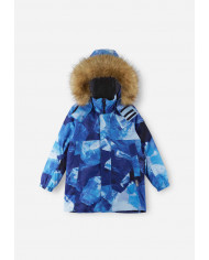 Bernumode | Reima: Reimatec winter jacket for boy, Musko  (160 g) €81.76 
Water- and windproof winter jacket with recycled materials. Detachable faux fur trim on hood, straight cut.
A Reima winter jacket featuring a safe detachable hood trimmed with luxurious faux fur. It’s a windproof essential for autumn and winter when your child is strolling through the city or spending time in the park. Made with bluesign® approved materials. The coat's BIONIC-FINISH®ECO technology repels dirt and damp. The soft recycled insulation delivers exceptional warmth while every seam is sealed tight so it’s 100% waterproof. An inner chest pocket (starting from size 116 ) features a convenient zip, so you little one can safely store their gloves or wallet. bluesign® products are made with only safe chemicals and are guaranteed to meet the highest standards for the environment, factory workers, and end users.
All seams sealed waterproof
Durable material
Fellex® insulation
Smooth polyester lining
Safe, detachable hood with detachable faux fur trim
Elastic cuffs
Inner chest pocket with zip from size 116 onward
Two zip pockets
Adjustable hem
 Bernumode | Reima: Reimatec winter jacket for boy, Musko  (160 g) €81.76 
Water- and windproof winter jacket with recycled materials. Detachable faux fur trim on hood, straight cut.
A Reima winter jacket featuring a safe detachable hood trimmed with luxurious faux fur. It’s a windproof essential for autumn and winter when your child is strolling through the city or spending time in the park. Made with bluesign® approved materials. The coat's BIONIC-FINISH®ECO technology repels dirt and damp. The soft recycled insulation delivers exceptional warmth while every seam is sealed tight so it’s 100% waterproof. An inner chest pocket (starting from size 116 ) features a convenient zip, so you little one can safely store their gloves or wallet. bluesign® products are made with only safe chemicals and are guaranteed to meet the highest standards for the environment, factory workers, and end users.
All seams sealed waterproof
Durable material
Fellex® insulation
Smooth polyester lining
Safe, detachable hood with detachable faux fur trim
Elastic cuffs
Inner chest pocket with zip from size 116 onward
Two zip pockets
Adjustable hem