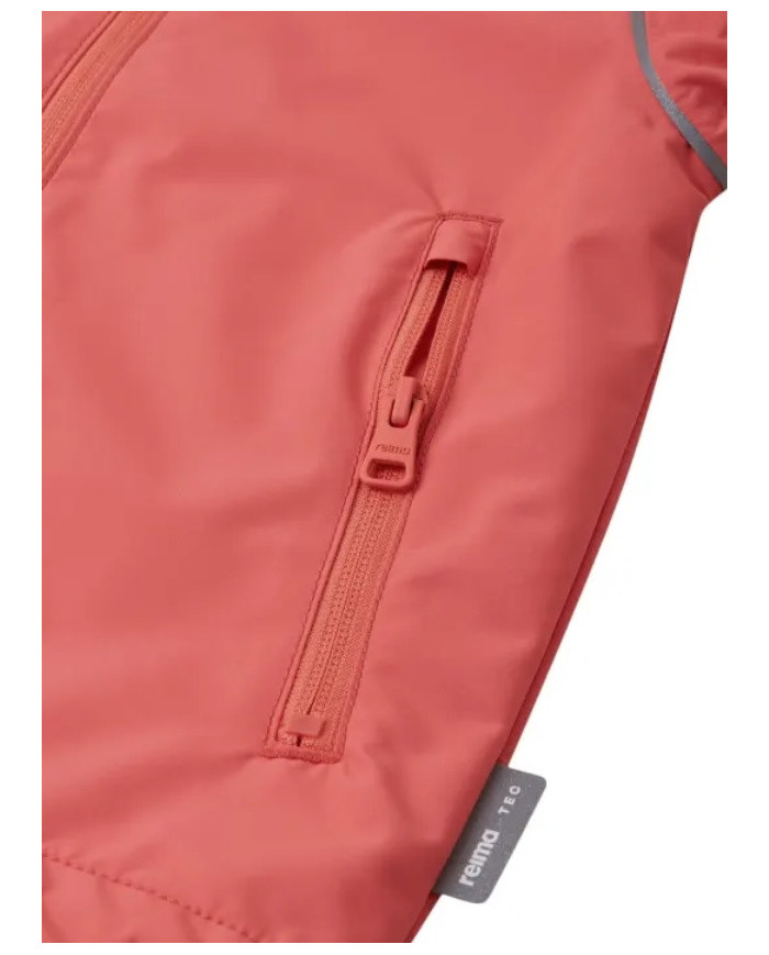 Bernumode | Reima: Reimatec jacket, Kukkula €34.11 Thanks to the soft knit lining, this waterproof, breathable jacket offers slightly more warmth than regular rain jackets. The waterproof Kukkula jacket keeps active children comfortably dry outdoors. The waterproof material protects against rain, and the removable hood provides additional comfort. Elastic cuffs and an adjustable waistband keep wind and moisture out. Important small items are kept safe in the two zippered pockets. Thanks to reflective piping, little explorers are visible even in low light. This durable jacket makes the transition from the playground to city walks effortless. 

