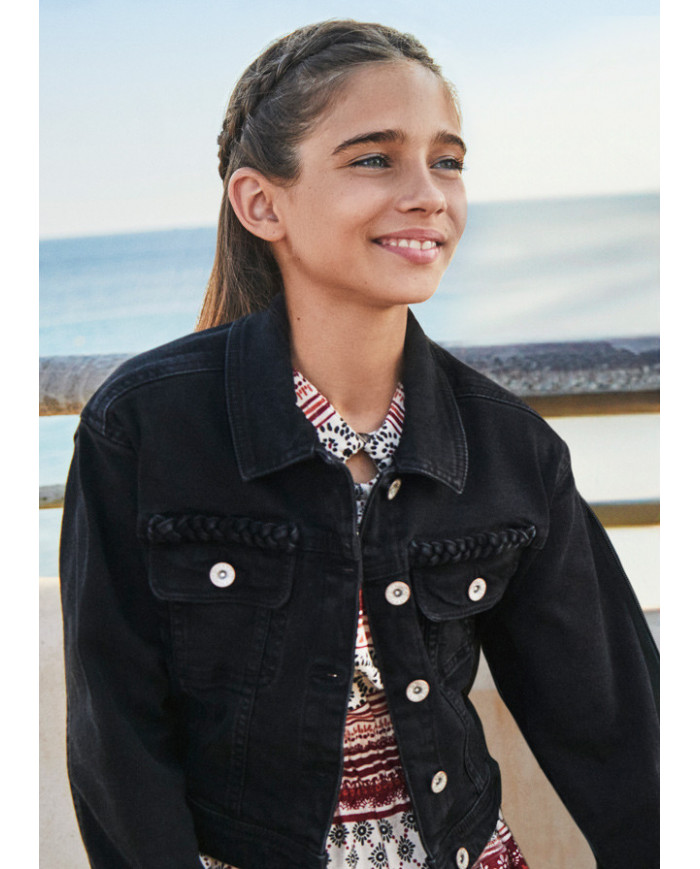 Bernumode | Mayoral: Jean jacket for girl €20.58 Size guide:8 years = 128cm10 years = 140cm12 years = 152cm14 years = 157cm (girl)/160 cm (boy)16 years = 162cm (girl)/166 cm (boy)18 years = 167cm (girl)/172 cm (boy)