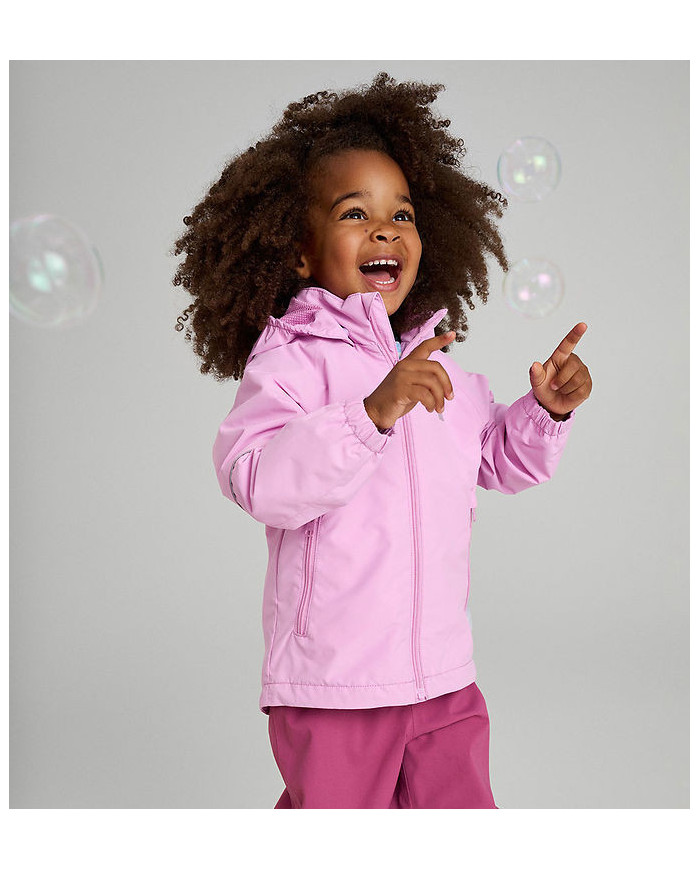 Bernumode | Reima: Reimatec jacket for girl, Kallahti €34.11 A light Reimatec jacket that keeps kids dry. Waterproof and breathable all-weather comfort, with an airy mesh lining.

