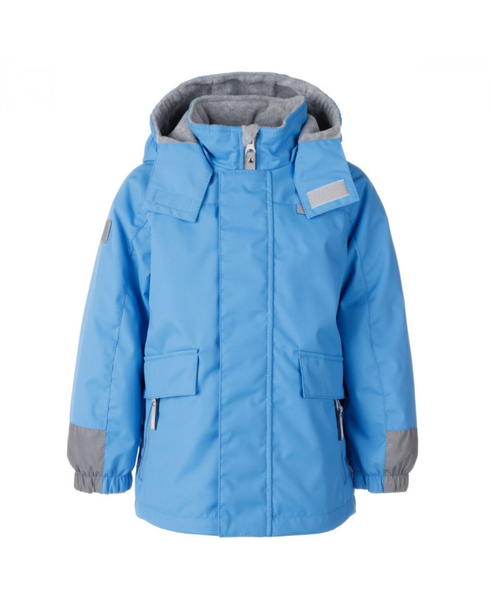 Bernumode | Lenne: Demi season Jacket/Parka MAX (80g) €52.69 Weatherproof spring parka
This weatherproof boys’ parka made of ActivePlus fabric is perfect for wearing with both jeans as well as warmer suspender trousers. Parka has an extra high collar and two zipped pockets in which the child can hide his hands from the wind or use them for tucking away a pair of lightweight gloves. Reflective details make the child visible in the dark.
Our high-tech Active+ fabric has a waterproof membrane which prevents water from coming through the product. At the same time it has the ability to evaporate sweat. ◆Water resistance: water column 10 000 mm ◆Breathability: water vapour transmission rate 10 000 g/m²/24h ◆Wind resistance: air permeability 0 l/m²s ◆Water and soil reprellency: DWR coating (Durable Water Repellent)
WARM ** insulation is the best choice for cool weather. Perfect for temperatures 0..+10°C. This wadding is made of recycled materials, reducing the need to overly consume natural resources. Tip: Check the „feels like“ temperature. Factors like wind and humidity play a great role on how cold you feel and you might need to use an extra layer.
Loop for attaching the reflector.
 Bernumode | Lenne: Demi season Jacket/Parka MAX (80g) €52.69 Weatherproof spring parka
This weatherproof boys’ parka made of ActivePlus fabric is perfect for wearing with both jeans as well as warmer suspender trousers. Parka has an extra high collar and two zipped pockets in which the child can hide his hands from the wind or use them for tucking away a pair of lightweight gloves. Reflective details make the child visible in the dark.
Our high-tech Active+ fabric has a waterproof membrane which prevents water from coming through the product. At the same time it has the ability to evaporate sweat. ◆Water resistance: water column 10 000 mm ◆Breathability: water vapour transmission rate 10 000 g/m²/24h ◆Wind resistance: air permeability 0 l/m²s ◆Water and soil reprellency: DWR coating (Durable Water Repellent)
WARM ** insulation is the best choice for cool weather. Perfect for temperatures 0..+10°C. This wadding is made of recycled materials, reducing the need to overly consume natural resources. Tip: Check the „feels like“ temperature. Factors like wind and humidity play a great role on how cold you feel and you might need to use an extra layer.
Loop for attaching the reflector.