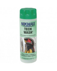 Bernumode | NIKWAX: Tech Wash 300ml Wash-in cleaner for waterproof textiles €7.27 
Breathable waterproof garments are most likely to get sweaty and wet inside when used in damp or wet conditions. If the outer fabric absorbs water, the garment can lose up to 70% of its breathability. Therefore, the Durable Water Repellency (DWR) on the outer fabric of your jacket must be maintained to ensure comfort. Nikwax Tech Wash® will revitalise the DWR and therefore breathability of your garment.
When we work hard, we sweat. The evaporation of sweat cools us down and keeps us comfortable. But, when it rains we want to avoid getting wet, so we put on waterproof outerwear to keep us dry.The waterproof fabric must allow moisture vapour to pass through it, or 'breathe'; otherwise our sweat cannot evaporate, causing us to overheat and get wet from condensation. Additionally, if the outer fabric of your garment absorbs water and ‘wets out’ its breathability will be reduced, causing you to feel clammy and wet.Nikwax Tech Wash® will revitalise the Durable Water Repellency (DWR) preventing water absorption, maintaining breathability and keeping you dry and comfortable.
Anyone who is active outside in damp or wet conditions will benefit from breathable waterproof clothing. Whether you’re a mountaineer, cyclist, dog walker, or you work outside as a farmer or surveyor, you will need good raingear.
Your waterproof clothing and equipment could be soaking up water because the Durable Water Repellency (DWR) has been compromised by dirt, or because it has been cleaned with a conventional laundry detergent. Dirt attracts water and household detergents leave water attracting (hydrophilic) residues, leading to fabric 'wetting out' in wet or damp conditions.If your waterproof clothing or equipment  is relatively new, or recently treated with a Nikwax waterproofer, then cleaning with Nikwax Tech Wash® will not only remove contaminants, such as dirt and residues left behind by household detergents, but also revitalise DWR.
Conventional laundry detergents leave behind a water attractive (hydrophilic) residue which masks the Durable Water Repellency (DWR), causing fabrics to absorb water and ‘wet out’ in damp or wet conditions. Therefore, they need to be avoided when cleaning waterproof clothing and equipment.Products that claim to clean and waterproof at the same time are generally not very effective cleaners and may seal in dirt.Use Nikwax Tech Wash® to thoroughly clean your waterproof clothing and equipment safely, revitalise DWR and breathability.
Regular cleaning will enhance the performance of your gear. With regular cleaning, you should be able to clean your gear 5-6 times with Nikwax Tech Wash before it requires re-waterproofing. When Nikwax Tech Wash® alone does not revitalise the Durable Water Repellency (DWR) of your gear (e.g. water does not bead on the fabric surface) it’s time to re-waterproof using the appropriate Nikwax waterproofer.
Nikwax Tech Wash® is the market leader; it has been specifically designed and optimised for breathable waterproof fabrics.Nikwax Tech Wash® is a highly effective cleaner. Additionally it will revitalise existing Durable Water Repellency (DWR) and revive breathability. It is the safe way to thoroughly clean your waterproof clothing and equipment.Application in a washing machine is quick, easy, and ensures that the whole garment is thoroughly cleaned.
Nikwax takes great care to minimise the effect of Nikwax products on the environment and on you, the consumer. Nikwax avoids materials in its cleaners like palm oil, which may be sourced from unsustainable plantations.Nikwax Tech Wash® is environmentally friendly; it is non-hazardous, WaterBased and biodegradable.
Nikwax Tech Wash® is the product of choice of professional Outdoor trainers.To find out more about people who are using Nikwax Tech Wash®, and other Nikwax products, take a look at our testimonials page (coming soon).
Use neat Tech Wash® and a sponge, or soft nylon brush, to treat stubborn stains before washing. Remove all non-washable parts. Shake well before use. Follow care label instructions. Do not use detergents.
Remove all detergent build up from the detergent dispenser.
Place item(s) in washing machine (maximum 2 items).
Use 150ml in medium/hard water* areas and 100ml in soft water areas for 1-2 items.
Wash according to care label.
Use gloves.
Immerse item(s) in 6L hand-hot water in sink or bowl.
Use 150ml in medium/hard water* areas and 100ml in soft water areas for 1-2 items.
Rinse 3 times in clean water.
* If your kettle furs up you have hard water. For extreme hard water use 200ml.
If the item doesn’t require re-waterproofing, air dry or tumble dry on a low setting if care label allows.If you intend to re-waterproof the washed item there is no need to dry it first.Use Nikwax TX.Direct® for breathable clothing, Nikwax Tent & Gear SolarProof® for equipment, or Nikwax Cotton Proof™ for cotton, polycotton and canvas.
 Bernumode | NIKWAX: Tech Wash 300ml Wash-in cleaner for waterproof textiles €7.27 
Breathable waterproof garments are most likely to get sweaty and wet inside when used in damp or wet conditions. If the outer fabric absorbs water, the garment can lose up to 70% of its breathability. Therefore, the Durable Water Repellency (DWR) on the outer fabric of your jacket must be maintained to ensure comfort. Nikwax Tech Wash® will revitalise the DWR and therefore breathability of your garment.
When we work hard, we sweat. The evaporation of sweat cools us down and keeps us comfortable. But, when it rains we want to avoid getting wet, so we put on waterproof outerwear to keep us dry.The waterproof fabric must allow moisture vapour to pass through it, or 'breathe'; otherwise our sweat cannot evaporate, causing us to overheat and get wet from condensation. Additionally, if the outer fabric of your garment absorbs water and ‘wets out’ its breathability will be reduced, causing you to feel clammy and wet.Nikwax Tech Wash® will revitalise the Durable Water Repellency (DWR) preventing water absorption, maintaining breathability and keeping you dry and comfortable.
Anyone who is active outside in damp or wet conditions will benefit from breathable waterproof clothing. Whether you’re a mountaineer, cyclist, dog walker, or you work outside as a farmer or surveyor, you will need good raingear.
Your waterproof clothing and equipment could be soaking up water because the Durable Water Repellency (DWR) has been compromised by dirt, or because it has been cleaned with a conventional laundry detergent. Dirt attracts water and household detergents leave water attracting (hydrophilic) residues, leading to fabric 'wetting out' in wet or damp conditions.If your waterproof clothing or equipment  is relatively new, or recently treated with a Nikwax waterproofer, then cleaning with Nikwax Tech Wash® will not only remove contaminants, such as dirt and residues left behind by household detergents, but also revitalise DWR.
Conventional laundry detergents leave behind a water attractive (hydrophilic) residue which masks the Durable Water Repellency (DWR), causing fabrics to absorb water and ‘wet out’ in damp or wet conditions. Therefore, they need to be avoided when cleaning waterproof clothing and equipment.Products that claim to clean and waterproof at the same time are generally not very effective cleaners and may seal in dirt.Use Nikwax Tech Wash® to thoroughly clean your waterproof clothing and equipment safely, revitalise DWR and breathability.
Regular cleaning will enhance the performance of your gear. With regular cleaning, you should be able to clean your gear 5-6 times with Nikwax Tech Wash before it requires re-waterproofing. When Nikwax Tech Wash® alone does not revitalise the Durable Water Repellency (DWR) of your gear (e.g. water does not bead on the fabric surface) it’s time to re-waterproof using the appropriate Nikwax waterproofer.
Nikwax Tech Wash® is the market leader; it has been specifically designed and optimised for breathable waterproof fabrics.Nikwax Tech Wash® is a highly effective cleaner. Additionally it will revitalise existing Durable Water Repellency (DWR) and revive breathability. It is the safe way to thoroughly clean your waterproof clothing and equipment.Application in a washing machine is quick, easy, and ensures that the whole garment is thoroughly cleaned.
Nikwax takes great care to minimise the effect of Nikwax products on the environment and on you, the consumer. Nikwax avoids materials in its cleaners like palm oil, which may be sourced from unsustainable plantations.Nikwax Tech Wash® is environmentally friendly; it is non-hazardous, WaterBased and biodegradable.
Nikwax Tech Wash® is the product of choice of professional Outdoor trainers.To find out more about people who are using Nikwax Tech Wash®, and other Nikwax products, take a look at our testimonials page (coming soon).
Use neat Tech Wash® and a sponge, or soft nylon brush, to treat stubborn stains before washing. Remove all non-washable parts. Shake well before use. Follow care label instructions. Do not use detergents.
Remove all detergent build up from the detergent dispenser.
Place item(s) in washing machine (maximum 2 items).
Use 150ml in medium/hard water* areas and 100ml in soft water areas for 1-2 items.
Wash according to care label.
Use gloves.
Immerse item(s) in 6L hand-hot water in sink or bowl.
Use 150ml in medium/hard water* areas and 100ml in soft water areas for 1-2 items.
Rinse 3 times in clean water.
* If your kettle furs up you have hard water. For extreme hard water use 200ml.
If the item doesn’t require re-waterproofing, air dry or tumble dry on a low setting if care label allows.If you intend to re-waterproof the washed item there is no need to dry it first.Use Nikwax TX.Direct® for breathable clothing, Nikwax Tent & Gear SolarProof® for equipment, or Nikwax Cotton Proof™ for cotton, polycotton and canvas.