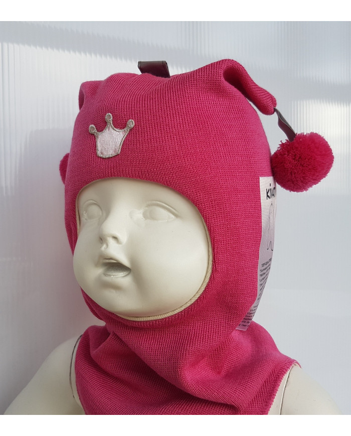 Bernumode | KIVAT Joker hood, crown €25.98 Finnish quality
Outer shell 100% wool
Organic cotton lining
Covers forehead and ears
Breathing, non-rusting, warm
Gentle, for sensitive skin
Long rear part
Sizes:0 = 0-1 y.o.1 = 1 y.o.2 = 2-4 y.o.3 = 5-10 y.o.4 = 10-... y.o.