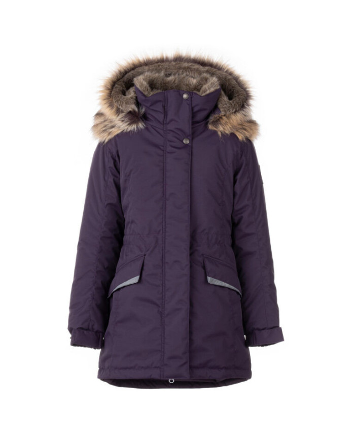 Bernumode | LENNE: Зимняя Куртка/Парка  ELLA 250 г 103,07 € 
Высокотехнологичная ткань Active + имеет водонепроницаемую мембрану, которая препятствует проникновению воды сквозь изделие. В то же время ткань обладает способностью испарять пот.
Водостойкость: 10000 ммВоздухопроводимость: 10000 г/ м²/24 ч
Водо- и грязеотталкивающая способность: обработка DWR (Durable Water Repellent)
Материал верха: 100% полиамид+PU, Ткань-Active plus. Ткань Cordura (сверхпрочная и износостойкая).
Материал подкладки: 100% полиэстер.
Утеплитель: Isosoft (250 гр).

Парка из ткани ActivePlus с регулируемой талией
Однотонная зимняя парка для девочек проста, но особенна благодаря своему воротнику и капюшону с меховой отделкой. Парка длиннее сзади и изготовлена ​​из водонепроницаемой и дышащей ткани ActivePlus, которая обеспечивает максимальный комфорт в любое время. Водонепроницаемая поверхность ткани защищает от ветра, дождя и снега, не деформируется и выдерживает регулярную стирку, сохраняя свои первоначальные качества. Передняя часть парки имеет два кармана. Капюшон полностью отстегивается с помощью кнопок.
Высокотехнологичная ткань Active+ имеет водонепроницаемую мембрану, которая предотвращает проникновение воды через изделие. При этом он обладает способностью испарять пот. ◆Водонепроницаемость: водяной столб 10 000 мм ◆Воздухопроницаемость: паропроницаемость 10 000 г/м²/24ч ◆Ветрозащита: воздухопроницаемость 0 л/м²с ◆Водо- и грязеотталкивание: покрытие DWR (Durable Water Repellent) 
Утеплитель EXTRA WARM ⁑⁑ – лучший выбор для морозной погоды. Дышащая ткань не дает вашему ребенку потеть. Теплоудерживающая способность намного выше, чем у обычной ваты. Обеспечивает комфорт и свободу движений при температуре от -1 до -30°C. 
Петля для крепления отражателя.