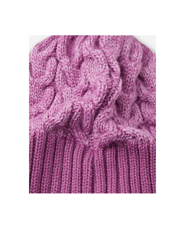 Bernumode | Reima: Beanie for kids, Paljakka €21.00 

Toddlers' beanie made of wool-mix knit, comes with a fleece lining. Windproof ear pieces for comfort.





This knitted Reima beanie for toddlers is made from a warm wool-mix knit. It's ideal for keeping little ones warm, thanks to the natural wool. The full fleece lining is warm and feels comfortable, and the windproof coverage at the sides protects little ears.






Soft and warm wool mix knit
Soft, warm fleece lining
Strings in all sizes
Windproof earpieces
Pom-pom on top
Beautiful cable design
Reflecting label at front



