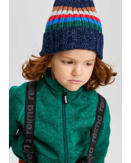 Bernumode | Reima: Kids Beanie, Vilke €23.81 Twinkle in the dark! This beanie is knitted of soft merino wool mix yarn with tiny reflective strands.


Soft merino wool mix for perfect thermal control
Reflective yarn used in knit



