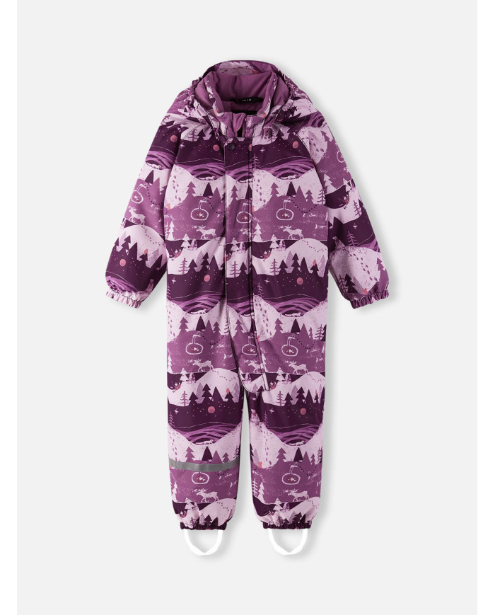 Bernumode | Reima: Reimatec winter overall for girl, Tuohi (160 g) €60.76 
Toddlers' winter snowsuit Tuohi
This Reimatec toddlers' snowsuit is water- and windproof. Our classic toddlers' snowsuit is ideal for all kinds of outdoor fun. It's made from a breathable and windproof material that also repels dirt and water. The main seams are sealed to amp up the waterproof finish and the smooth polyester lining makes dressing easier.
Main seams sealed waterproof;
Fluorocarbon-free water and dirt repellent finish BIONIC-FINISH®ECO;
Smooth polyester lining;
Safe, detachable hood;
Elastic cuffs and leg ends;
Elastic waist;
Detachable, durable silicone foot loops;
Long zipper eases dressing up;
Main material: 100% polyester, polyurethane coating;
Lining: 100% polyester.
Care instructions: wash separately inside out. Close zippers and velcro tapes. Do not use detergents with bleaching agents. Do not use fabric softener. Remove the garment after finished washing program to avoid color change. Tumble drying or drying cabinet allowed (max. 40 °C).
 Bernumode | Reima: Reimatec winter overall for girl, Tuohi (160 g) €60.76 
Toddlers' winter snowsuit Tuohi
This Reimatec toddlers' snowsuit is water- and windproof. Our classic toddlers' snowsuit is ideal for all kinds of outdoor fun. It's made from a breathable and windproof material that also repels dirt and water. The main seams are sealed to amp up the waterproof finish and the smooth polyester lining makes dressing easier.
Main seams sealed waterproof;
Fluorocarbon-free water and dirt repellent finish BIONIC-FINISH®ECO;
Smooth polyester lining;
Safe, detachable hood;
Elastic cuffs and leg ends;
Elastic waist;
Detachable, durable silicone foot loops;
Long zipper eases dressing up;
Main material: 100% polyester, polyurethane coating;
Lining: 100% polyester.
Care instructions: wash separately inside out. Close zippers and velcro tapes. Do not use detergents with bleaching agents. Do not use fabric softener. Remove the garment after finished washing program to avoid color change. Tumble drying or drying cabinet allowed (max. 40 °C).