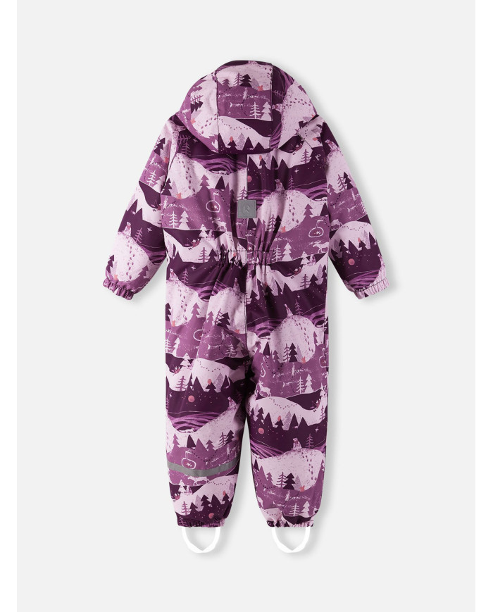 Bernumode | Reima: Reimatec winter overall for girl, Tuohi (160 g) €60.76 
Toddlers' winter snowsuit Tuohi
This Reimatec toddlers' snowsuit is water- and windproof. Our classic toddlers' snowsuit is ideal for all kinds of outdoor fun. It's made from a breathable and windproof material that also repels dirt and water. The main seams are sealed to amp up the waterproof finish and the smooth polyester lining makes dressing easier.
Main seams sealed waterproof;
Fluorocarbon-free water and dirt repellent finish BIONIC-FINISH®ECO;
Smooth polyester lining;
Safe, detachable hood;
Elastic cuffs and leg ends;
Elastic waist;
Detachable, durable silicone foot loops;
Long zipper eases dressing up;
Main material: 100% polyester, polyurethane coating;
Lining: 100% polyester.
Care instructions: wash separately inside out. Close zippers and velcro tapes. Do not use detergents with bleaching agents. Do not use fabric softener. Remove the garment after finished washing program to avoid color change. Tumble drying or drying cabinet allowed (max. 40 °C).
 Bernumode | Reima: Reimatec winter overall for girl, Tuohi (160 g) €60.76 
Toddlers' winter snowsuit Tuohi
This Reimatec toddlers' snowsuit is water- and windproof. Our classic toddlers' snowsuit is ideal for all kinds of outdoor fun. It's made from a breathable and windproof material that also repels dirt and water. The main seams are sealed to amp up the waterproof finish and the smooth polyester lining makes dressing easier.
Main seams sealed waterproof;
Fluorocarbon-free water and dirt repellent finish BIONIC-FINISH®ECO;
Smooth polyester lining;
Safe, detachable hood;
Elastic cuffs and leg ends;
Elastic waist;
Detachable, durable silicone foot loops;
Long zipper eases dressing up;
Main material: 100% polyester, polyurethane coating;
Lining: 100% polyester.
Care instructions: wash separately inside out. Close zippers and velcro tapes. Do not use detergents with bleaching agents. Do not use fabric softener. Remove the garment after finished washing program to avoid color change. Tumble drying or drying cabinet allowed (max. 40 °C).