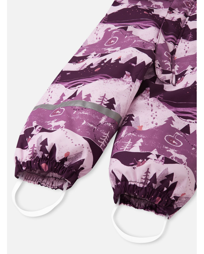 Bernumode | Reima: Reimatec winter overall for girl, Tuohi (160 g) €60.76 
Toddlers' winter snowsuit Tuohi
This Reimatec toddlers' snowsuit is water- and windproof. Our classic toddlers' snowsuit is ideal for all kinds of outdoor fun. It's made from a breathable and windproof material that also repels dirt and water. The main seams are sealed to amp up the waterproof finish and the smooth polyester lining makes dressing easier.
Main seams sealed waterproof;
Fluorocarbon-free water and dirt repellent finish BIONIC-FINISH®ECO;
Smooth polyester lining;
Safe, detachable hood;
Elastic cuffs and leg ends;
Elastic waist;
Detachable, durable silicone foot loops;
Long zipper eases dressing up;
Main material: 100% polyester, polyurethane coating;
Lining: 100% polyester.
Care instructions: wash separately inside out. Close zippers and velcro tapes. Do not use detergents with bleaching agents. Do not use fabric softener. Remove the garment after finished washing program to avoid color change. Tumble drying or drying cabinet allowed (max. 40 °C).
 Bernumode | Reima: Reimatec winter overall for girl, Tuohi (160 g) €60.76 
Toddlers' winter snowsuit Tuohi
This Reimatec toddlers' snowsuit is water- and windproof. Our classic toddlers' snowsuit is ideal for all kinds of outdoor fun. It's made from a breathable and windproof material that also repels dirt and water. The main seams are sealed to amp up the waterproof finish and the smooth polyester lining makes dressing easier.
Main seams sealed waterproof;
Fluorocarbon-free water and dirt repellent finish BIONIC-FINISH®ECO;
Smooth polyester lining;
Safe, detachable hood;
Elastic cuffs and leg ends;
Elastic waist;
Detachable, durable silicone foot loops;
Long zipper eases dressing up;
Main material: 100% polyester, polyurethane coating;
Lining: 100% polyester.
Care instructions: wash separately inside out. Close zippers and velcro tapes. Do not use detergents with bleaching agents. Do not use fabric softener. Remove the garment after finished washing program to avoid color change. Tumble drying or drying cabinet allowed (max. 40 °C).