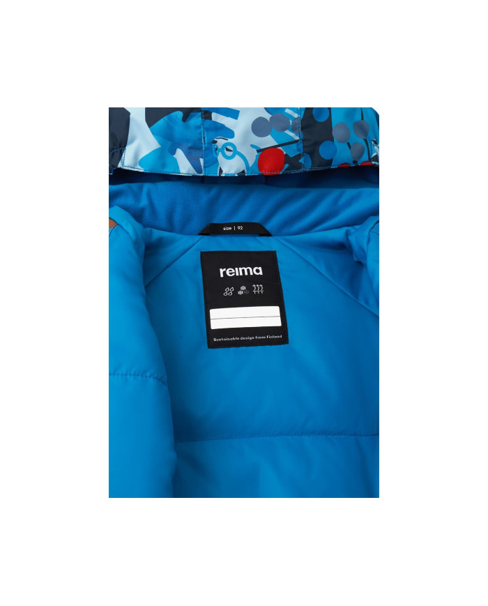 Bernumode | Reima: Reimatec winter overall, Puhuri (160 g) €62.54 
Reimatec toddlers' lightweight snowsuit. Water- and windproof, so it's great for days out. Has an insulated seat and a long zipper.
This is a wonderful winter snowsuit for toddlers. Its seams are sealed to keep water out and it's made from a windproof and dirt-repellent material. The insulated seat keeps warmth inside the all-in-one when little ones are playing in the snow. A smooth lining and long zipper makes dressing a breeze and the small zipped pocket keeps treasures safe.
Toddlers' winter overall
All seams sealed waterproof
Fluorocarbon-free water and dirt repellent finish BIONIC-FINISH®ECO
Insulated seat
Smooth polyester lining containing recycled fibers
Safe, detachable hood
Elastic cuffs and leg ends
Detachable elastic foot loops
Long zipper eases dressing up
Zip pocket
 Bernumode | Reima: Reimatec winter overall, Puhuri (160 g) €62.54 
Reimatec toddlers' lightweight snowsuit. Water- and windproof, so it's great for days out. Has an insulated seat and a long zipper.
This is a wonderful winter snowsuit for toddlers. Its seams are sealed to keep water out and it's made from a windproof and dirt-repellent material. The insulated seat keeps warmth inside the all-in-one when little ones are playing in the snow. A smooth lining and long zipper makes dressing a breeze and the small zipped pocket keeps treasures safe.
Toddlers' winter overall
All seams sealed waterproof
Fluorocarbon-free water and dirt repellent finish BIONIC-FINISH®ECO
Insulated seat
Smooth polyester lining containing recycled fibers
Safe, detachable hood
Elastic cuffs and leg ends
Detachable elastic foot loops
Long zipper eases dressing up
Zip pocket