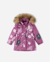 Bernumode | Reima: Reimatec winter jacket forgirl, Muurame (180 g) €78.72 
Waterproof, breathable winter jacket for kids. Very durable and windproof, as well as dirt-repellent. Slightly shaped cut.
This water- and windproof Reimatec kids' winter jacket is made from a dirt-repellent and breathable material that won't make your little one feel sweaty. All its seams have been sealed for a waterproof finish. The waist of this puffy design can be adjusted at the back, and the hem and cuffs are adjustable too. Thanks to the smooth lining, the jacket is easy to slide on. The removable hood, finished with a detachable faux-fur trim, combines with the reflective details to create even more of a functional finish. The zip pockets and inner chest pocket are perfect for storing kids' most prized possessions. This easy-wear kids' insulated jacket can also be tumble-dried.
• All seams sealed waterproof• Durable material• Smooth polyester lining• Warm insulation• Fellex® insulation• Safe, detachable and adjustable hood with detachable faux fur trim• Elastic cuffs• Two zip pockets• Inner chest pocket from size 116 onward• Adjustable waist and hem
Sustainability• bluesign® product• bluesign® approved main material, lining and insulation• Fluorocarbon-free water and dirt repellent finish BIONIC-FINISH®ECO• Contains certified recycled fibers• 100% recycled insulation• The fabric is digitally printed saving energy, water and colorants
 Bernumode | Reima: Reimatec winter jacket forgirl, Muurame (180 g) €78.72 
Waterproof, breathable winter jacket for kids. Very durable and windproof, as well as dirt-repellent. Slightly shaped cut.
This water- and windproof Reimatec kids' winter jacket is made from a dirt-repellent and breathable material that won't make your little one feel sweaty. All its seams have been sealed for a waterproof finish. The waist of this puffy design can be adjusted at the back, and the hem and cuffs are adjustable too. Thanks to the smooth lining, the jacket is easy to slide on. The removable hood, finished with a detachable faux-fur trim, combines with the reflective details to create even more of a functional finish. The zip pockets and inner chest pocket are perfect for storing kids' most prized possessions. This easy-wear kids' insulated jacket can also be tumble-dried.
• All seams sealed waterproof• Durable material• Smooth polyester lining• Warm insulation• Fellex® insulation• Safe, detachable and adjustable hood with detachable faux fur trim• Elastic cuffs• Two zip pockets• Inner chest pocket from size 116 onward• Adjustable waist and hem
Sustainability• bluesign® product• bluesign® approved main material, lining and insulation• Fluorocarbon-free water and dirt repellent finish BIONIC-FINISH®ECO• Contains certified recycled fibers• 100% recycled insulation• The fabric is digitally printed saving energy, water and colorants