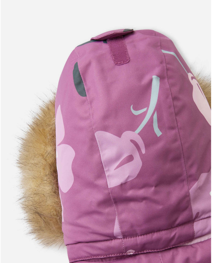 Bernumode | Reima: Reimatec winter jacket forgirl, Muurame (180 g) €78.72 
Waterproof, breathable winter jacket for kids. Very durable and windproof, as well as dirt-repellent. Slightly shaped cut.
This water- and windproof Reimatec kids' winter jacket is made from a dirt-repellent and breathable material that won't make your little one feel sweaty. All its seams have been sealed for a waterproof finish. The waist of this puffy design can be adjusted at the back, and the hem and cuffs are adjustable too. Thanks to the smooth lining, the jacket is easy to slide on. The removable hood, finished with a detachable faux-fur trim, combines with the reflective details to create even more of a functional finish. The zip pockets and inner chest pocket are perfect for storing kids' most prized possessions. This easy-wear kids' insulated jacket can also be tumble-dried.
• All seams sealed waterproof• Durable material• Smooth polyester lining• Warm insulation• Fellex® insulation• Safe, detachable and adjustable hood with detachable faux fur trim• Elastic cuffs• Two zip pockets• Inner chest pocket from size 116 onward• Adjustable waist and hem
Sustainability• bluesign® product• bluesign® approved main material, lining and insulation• Fluorocarbon-free water and dirt repellent finish BIONIC-FINISH®ECO• Contains certified recycled fibers• 100% recycled insulation• The fabric is digitally printed saving energy, water and colorants
 Bernumode | Reima: Reimatec winter jacket forgirl, Muurame (180 g) €78.72 
Waterproof, breathable winter jacket for kids. Very durable and windproof, as well as dirt-repellent. Slightly shaped cut.
This water- and windproof Reimatec kids' winter jacket is made from a dirt-repellent and breathable material that won't make your little one feel sweaty. All its seams have been sealed for a waterproof finish. The waist of this puffy design can be adjusted at the back, and the hem and cuffs are adjustable too. Thanks to the smooth lining, the jacket is easy to slide on. The removable hood, finished with a detachable faux-fur trim, combines with the reflective details to create even more of a functional finish. The zip pockets and inner chest pocket are perfect for storing kids' most prized possessions. This easy-wear kids' insulated jacket can also be tumble-dried.
• All seams sealed waterproof• Durable material• Smooth polyester lining• Warm insulation• Fellex® insulation• Safe, detachable and adjustable hood with detachable faux fur trim• Elastic cuffs• Two zip pockets• Inner chest pocket from size 116 onward• Adjustable waist and hem
Sustainability• bluesign® product• bluesign® approved main material, lining and insulation• Fluorocarbon-free water and dirt repellent finish BIONIC-FINISH®ECO• Contains certified recycled fibers• 100% recycled insulation• The fabric is digitally printed saving energy, water and colorants