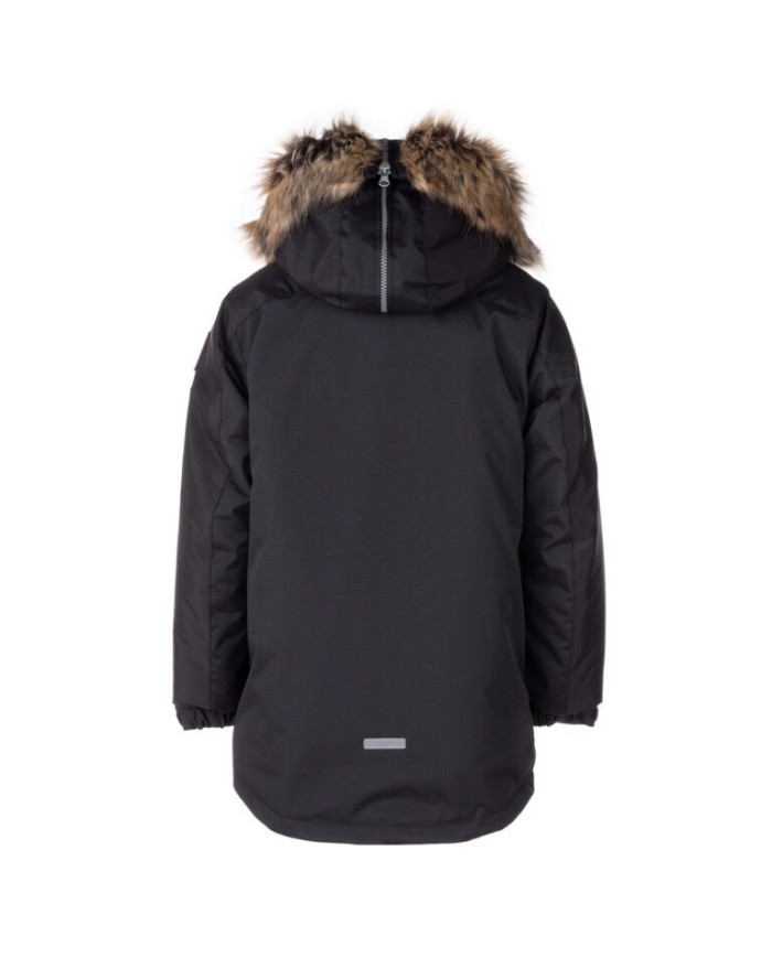 Bernumode | Lenne: Jacket/Parka JANNO 250 g €107.70 Water column: 10 000 mm
Breathable: 10 000 g/m²/24h
Water and soil reprellency: DWR coating (Durable Water Repellent)
BEST SELLER! Boys’ winter parka with luxurious fur
Boys’ parka with a zippered furry hood
This solid-colour Le-Company winter parka is a definite favourite among schoolboys. The fluffy parka features a cool zippered hood, which can be opened to reveal even more fur that covers shoulders. The parka is longer in the back and made of highly waterproof and breathable ActivePlus fabric, which ensures maximum comfort at all times. The waterproof surface of the fabric protects from wind, rain and snow, does not become deformed and handles regular washing, maintaining its initial qualities. Adjustable sleeves. The front of the parka features two zippered sidepockets and a zippered chest pocket. The hood is fully detachable with snap fasteners.
Our high-tech Active+ fabric has a waterproof membrane which prevents water from coming through the product. At the same time it has the ability to evaporate sweat. ◆Water resistance: water column 10 000 mm ◆Breathability: water vapour transmission rate 10 000 g/m²/24h ◆Wind resistance: air permeability 0 l/m²s ◆Water and soil reprellency: DWR coating (Durable Water Repellent)
EXTRA WARM ⁑⁑ insulation is the best choice for frosty weather. Breathable fabric keeps your child from sweating. Heat retaining capacity is much higher than in usual wadding. Offers wearers comfort and freedom of movement in -1..-30°C.
Loop for attaching the reflector.
