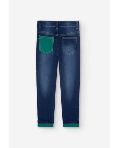 BOBOLI: Stretch denim trousers