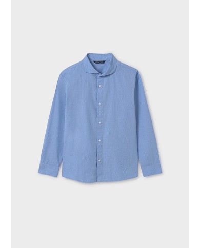 Mayoral: L/s micro print shirt for boy