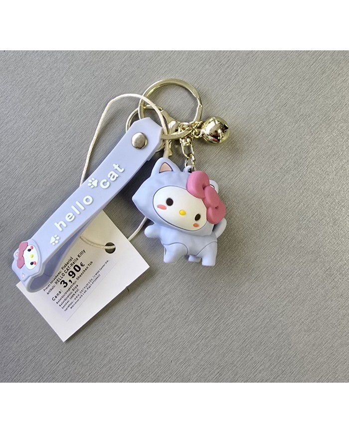 Bernumode | 3D Keychain -Sanrio, Hello Cat, Hello Kitty - брелок 3,22 € Hello Kitty — это всемирно известный персонаж, созданный японской компанией Sanrio. Она была представлена в 1974 году и с тех пор стала культовой фигурой в поп-культуре.
Профиль персонажа:

Полное имя: Китти Уайт
Дата рождения: 1 ноября 1974 года
Национальность: британка
Место жительства: пригород Лондона
Профессия: ученица третьего класса (примерно 8 лет)
Хобби: выпечка печенья, игра на пианино
Любимые блюда: яблочный пирог, приготовленный её мамой, мороженое с медом и ванилью с кусочками печенья, французский хлеб из местной пекарни
Любимые предметы: японский язык, музыка, искусство
Любимый вид спорта: теннис

