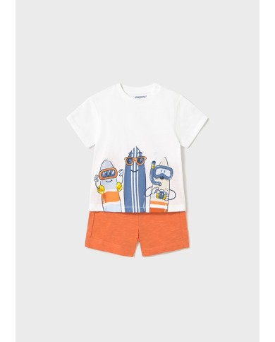 Mayoral: 2 pcs knit set for boy (T-shirt and shorts) Mayoral: 2 pcs knit set for boy (T-shirt and shorts)