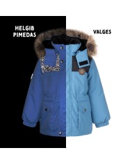 Bernumode | Lenne: Jacket/Parka EMMET 250 g €45.73 Water column: 10 000 mm
Breathable: 10 000 g/m²/24h
Water and soil reprellency: DWR coating (Durable Water Repellent)
Boys’ winter jacket.
Warm boys’ parka made of highly durable and weatherproof fabric ⭐
The childrens’ parka is longer in the back and made of highly waterproof and breathable ActivePlus fabric, which ensures maximum comfort at all times. The waterproof surface of the fabric protects from wind, rain and snow, does not become deformed and handles regular washing, maintaining its initial qualities. The fur hood trim is detachable with buttons. The design of the parka features reflective details, which make your child visible even in the darkest of winters. The safe snap-fastened hood detaches from the product if it gets stuck.
Our high-tech Active+ fabric has a waterproof membrane which prevents water from coming through the product. At the same time it has the ability to evaporate sweat. ◆Water resistance: water column 10 000 mm ◆Breathability: water vapour transmission rate 10 000 g/m²/24h ◆Wind resistance: air permeability 0 l/m²s ◆Water and soil reprellency: DWR coating (Durable Water Repellent)
EXTRA WARM ⁑⁑ insulation is the best choice for frosty weather. Breathable fabric keeps your child from sweating. Heat retaining capacity is much higher than in usual wadding. Offers wearers comfort and freedom of movement in -1..-30°C.
Cuff with soft fur lining. This unique detail for outdoor clothing protects your kids gentle skin from rubbing against strong and durable fabric. Prefer this irreplaceable solution when choosing an outdoor garment.
Loop for attaching the reflector.
