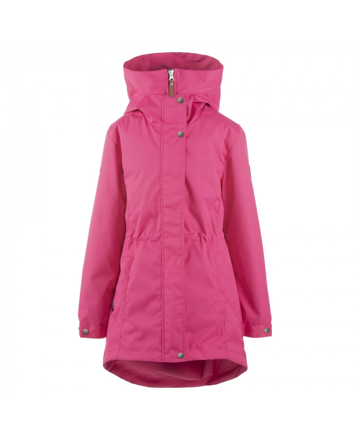 Bernumode | Lenne: Demi season Jacket Parka FANNY €44.08 Rough weather conditions of Estonia and the Nordic Countries, which make very high demands on children's clothing, are the foundation grounds of creating any new model. High-tech fabrics are used in order to fulfill all the requirements of the well-being of a happy child in any circumstance.Lenne's main goals in product development are safety, comfort, practicality and easy caring.
Active products are: light weighted, wind resistant and warm, breathable and water resistant, durable, safe, with exceptional design, easily cleanable.
Lenne is using Isosoft insulation material, which is presently the best new generation insulation which has a two times higher warmth maintenance coefficient and the technology applied in it allows for the volume of the insulation to be decreased four times in relation to the traditional insulation. Isosoft is rarely used in the manufacturing of childrens’ clothing due to its price. It ensures the unique comfort of warmth, it maintains warmth at the child’s skin and prevents the cold from entering inside, thanks to the unique micro-porous structure. Moreover, it allows the child to move freely and unhampered. The product’s great advantage is the fact that it effectively removes moisture to the outside, which additionally increases the comfort of use.Isosoft guarantees the effect of thermal insulation and lightness of the material through the special insulation components – these components are made up of thousands of individual fibres in the shape of a hollow tube. The material is as light as down and it is also very elastic – it returns to its original shape after compression or washing.
Water column: 10 000 mm
Breathable: 10 000 g/m²/24h
Water and soil reprellency: DWR coating (Durable Water Repellent)

This parka with a long back made of weatherproof ActivePlus fabric is excellent outerwear for going to the school or theatre as well as for going out with friends. The stopper-adjustable middle part accentuates the feminine figure and makes it possible to make adjustments as the wearer grows. The universal cut suits both jeans and dresses. Thanks to the high neckline made of strong fabric, as well as weatherproof hood, this carefully tuned look will stay impeccable even in the event of strong gales or showers. The sleeves can be adjusted using snap fasteners.
LIGHTLY WARM * insulation is best in spring-autumn season. Perfect for temperatures +5..+15°C. This wadding is made of recycled materials, reducing the need to overly consume natural resources. Tip: Check the „feels like“ temperature. Factors like wind and humidity play a great role on how cold you feel and you might need to use an extra layer
Our high-tech Active fabric has a waterproof membrane which prevents water from coming through the product. At the same time it has the ability to evaporate sweat.Loop for attaching the reflector.



