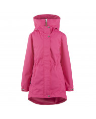 Bernumode | Lenne: Demi season Jacket Parka FANNY €44.08 Rough weather conditions of Estonia and the Nordic Countries, which make very high demands on children's clothing, are the foundation grounds of creating any new model. High-tech fabrics are used in order to fulfill all the requirements of the well-being of a happy child in any circumstance.Lenne's main goals in product development are safety, comfort, practicality and easy caring.
Active products are: light weighted, wind resistant and warm, breathable and water resistant, durable, safe, with exceptional design, easily cleanable.
Lenne is using Isosoft insulation material, which is presently the best new generation insulation which has a two times higher warmth maintenance coefficient and the technology applied in it allows for the volume of the insulation to be decreased four times in relation to the traditional insulation. Isosoft is rarely used in the manufacturing of childrens’ clothing due to its price. It ensures the unique comfort of warmth, it maintains warmth at the child’s skin and prevents the cold from entering inside, thanks to the unique micro-porous structure. Moreover, it allows the child to move freely and unhampered. The product’s great advantage is the fact that it effectively removes moisture to the outside, which additionally increases the comfort of use.Isosoft guarantees the effect of thermal insulation and lightness of the material through the special insulation components – these components are made up of thousands of individual fibres in the shape of a hollow tube. The material is as light as down and it is also very elastic – it returns to its original shape after compression or washing.
Water column: 10 000 mm
Breathable: 10 000 g/m²/24h
Water and soil reprellency: DWR coating (Durable Water Repellent)

This parka with a long back made of weatherproof ActivePlus fabric is excellent outerwear for going to the school or theatre as well as for going out with friends. The stopper-adjustable middle part accentuates the feminine figure and makes it possible to make adjustments as the wearer grows. The universal cut suits both jeans and dresses. Thanks to the high neckline made of strong fabric, as well as weatherproof hood, this carefully tuned look will stay impeccable even in the event of strong gales or showers. The sleeves can be adjusted using snap fasteners.
LIGHTLY WARM * insulation is best in spring-autumn season. Perfect for temperatures +5..+15°C. This wadding is made of recycled materials, reducing the need to overly consume natural resources. Tip: Check the „feels like“ temperature. Factors like wind and humidity play a great role on how cold you feel and you might need to use an extra layer
Our high-tech Active fabric has a waterproof membrane which prevents water from coming through the product. At the same time it has the ability to evaporate sweat.Loop for attaching the reflector.


