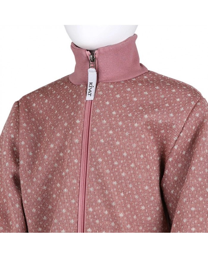 Bernumode | KIVAT: Jumber loop pattern €37.34 Dusty rose KIVAT cardigan. Vivid Stardust-pattern.The cardigan can be used as an intermediate or outer garment.
The cardigan have organic cotton rib knitting on both cuffs and collar.The KIVAT cardigans do not have a lining. Bernumode | KIVAT: Jumber loop pattern €37.34 Dusty rose KIVAT cardigan. Vivid Stardust-pattern.The cardigan can be used as an intermediate or outer garment.
The cardigan have organic cotton rib knitting on both cuffs and collar.The KIVAT cardigans do not have a lining.