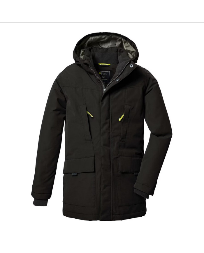 Bernumode | Killtec: KOW 378 BYS PRK - Functional parka with hood €59.48 The knitted cuffs prevent cold and wind from penetrating the sleeves. The four pockets offer plenty of storage space. The concealed zipper has a chin guard that prevents the skin from being pinched. It is particularly important to killtec to make its collections more sustainable and future-proof. For example, killtec is increasingly relying on more responsible manufacturing processes. This parka has therefore been impregnated with fluorine-free agents.