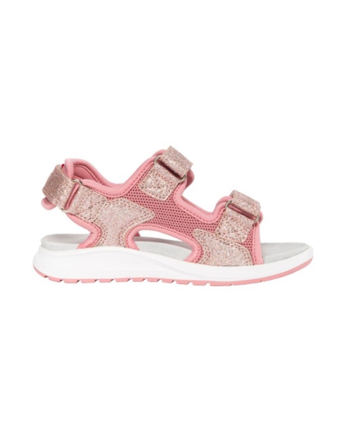 Bernumode | VIKING: ANCHOR GLITTER-Kid's Sporty Sandal €32.95 Classic style and comfort - Anchor is a sporty sandal for active children wanting one sandal that can do it all. It has a classic open construction and is made from durable materials that still feel soft on the skin. The three Velcro straps offer multi-adjustability and are easy for small hands to open and close, and find the right fit. The footbed, made out of shock absorbing PU, is covered with suede, which helps to manage moisture on hot days. Anchor has an outsole made from natural rubber, so that your child can safely run on all types of surfaces. Anchor is all the function kids need in a sandal, combined with a great look. Washable at 30 degrees. We do not recommend to use fabric softener.
•Suede footbed for moisture control; •Speed lacing for quicker transitions and an adaptive fit; •Easy on/off and quick adjustability with velcro.; •Machine washable 30°C; •Rubber outsole; •Ergonomic fit for growing feet


