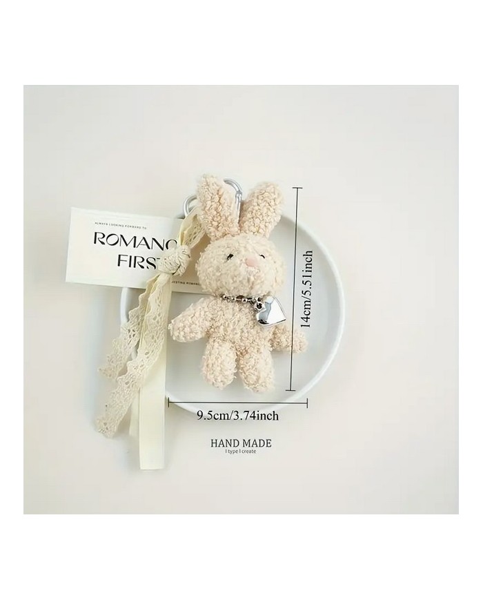 Bernumode | Keychain - Plush Rabbit, Handmade €6.20 