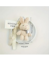 Bernumode | Keychain - Plush Rabbit, Handmade €6.20 