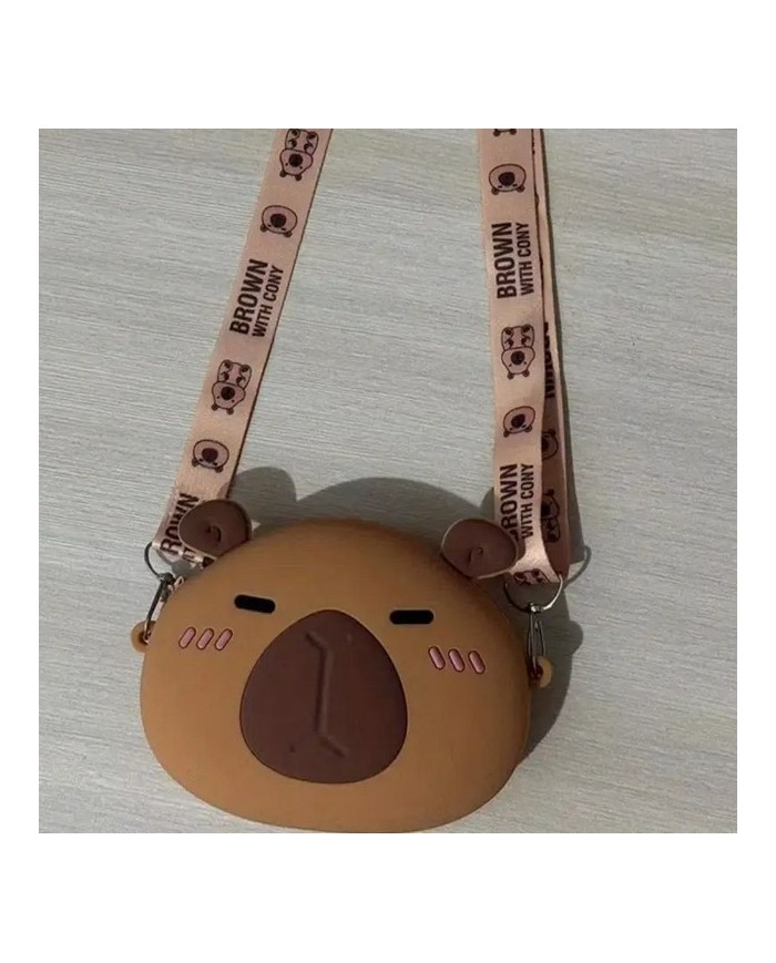 Bernumode | Silikona mini soma/maciņš pāri plecam ar kapibaru €7.85 