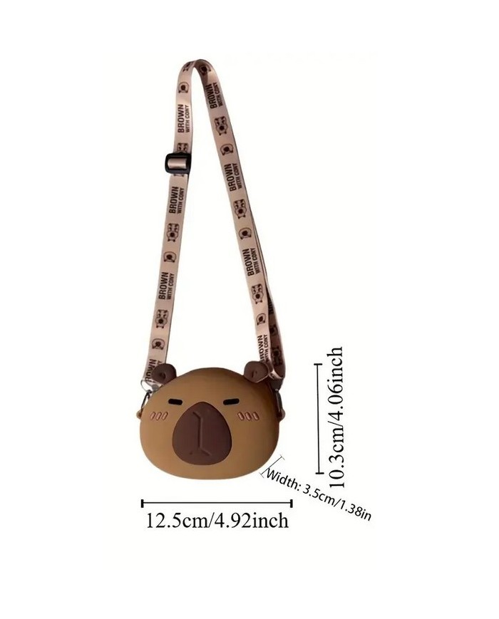 Bernumode | Silikona mini soma/maciņš pāri plecam ar kapibaru €7.85 