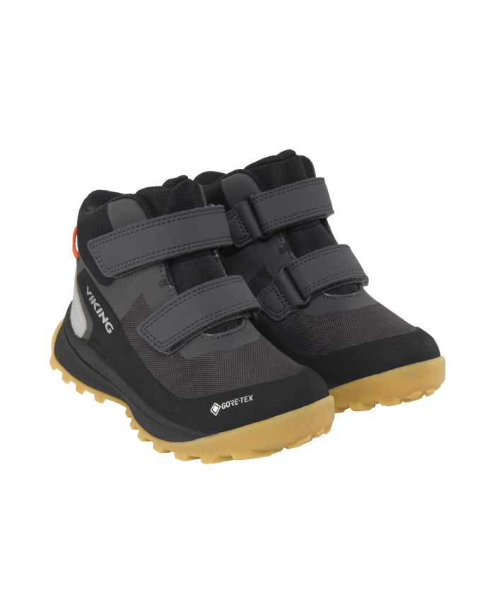 Bernumode | VIKING: Expower Mid GTX 2V-Premium midcut waterproof kids shoes €71.49 Premium waterproof kids mid-cut shoe.
Help your child put the best foot forward with Expower Mid GTX 2V, Viking's best in class kindergarten shoe that's packed with premium features and recycled materials. The waterproof PFAS-free GORE-TEX membrane, for example, will keep feet comfortable and dry in wet conditions while a supportive, reinforced mid-cut upper made of a durable and abrasion-resistant technical textile has been equipped with large reflective details for visibility in low lighting. Below, a foot strap gap helps keep playsuits in place while a rubber outer featuring Viking's Ultimate Grip Concept provides unbeatable grip in any ground conditions.
Size table

 


Size
Insole cm


22
14,7


23
15,4


24
16


25
16,7


26
17,4


27
18


28
18,7


29
19,4


30
20


31
20,7


32
21,4


33
22


34
22,7


35
23,4




