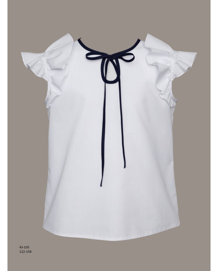 Bernumode | SLY:Белая блузка с тёмно-синим бантиком спереди 23,14 € 
 Bernumode | SLY:Белая блузка с тёмно-синим бантиком спереди 23,14 €