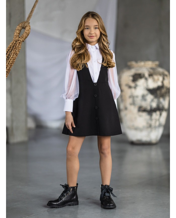 Bernumode | SLY: Белая рубашка с тюлевыми рукавами 35,95 € 
