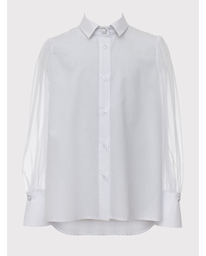 Bernumode | SLY: Белая рубашка с тюлевыми рукавами 35,95 € 
