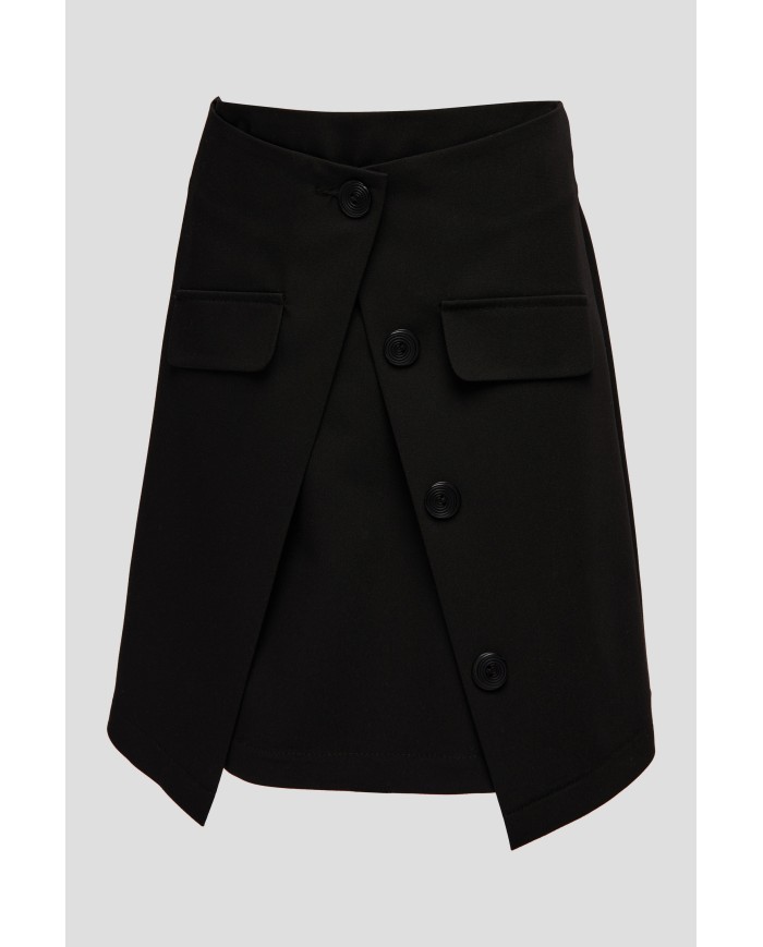 Bernumode | SLY: Black, double-layered skirt with flaps on the front €32.64  Bernumode | SLY: Black, double-layered skirt with flaps on the front €32.64