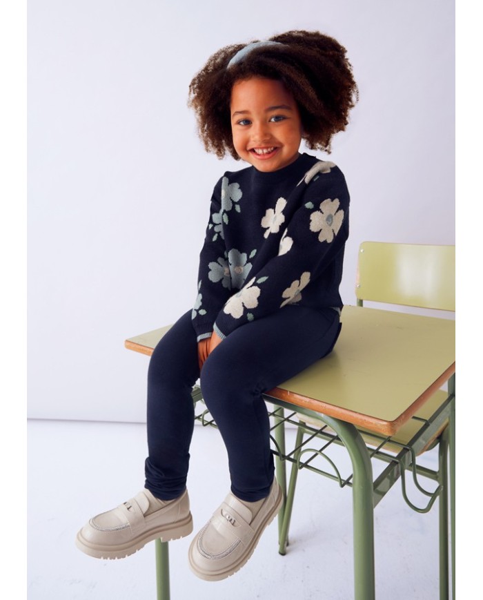 Bernumode | Mayoral: Žakarda raksta džemperis ar ziedu motīviem meitenei 25,54 € 