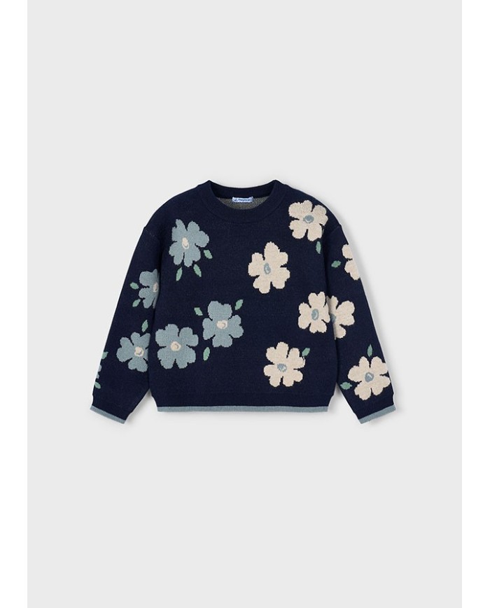 Bernumode | Mayoral: Жаккардовый джемпер с цветами, на девочку 25,54 € 
