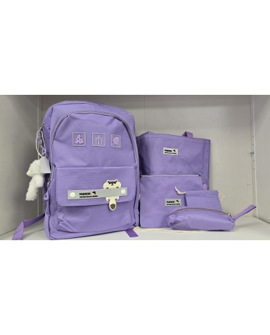 Bernumode | Lenne: Demi season set ROZA 80 g +  45 g €79.27 This set made of weatherproof Active fabric is suitable for smaller girls who love to be active outside and are not afraid of getting wet. The waterproof surface of the fabric is durable and comfortable as it protects from wind and rain, does not become deformed and handles regular washing, maintaining its original qualities. Wearing windproof and rainproof trousers under the jacket, it is an ideal choice for everyday outdoor games. The product design features reflective details, which make your child visible even when it is dark outside. The safe snap-fastened hood detaches from the product if it gets stuck.
Water column: 5 000/10 000 mm
Breathable: 5 000/10 000 g/m2/24h
Weatherproof set with adorable print upper part is suitable for wearing in spring-autumn period.
Upper part Active and lower part Active+. Our high-tech fabrics have a waterproof membrane which prevents water from coming through the product. At the same time it has the ability to evaporate sweat. ◆Water resistance: water column 5000/10 000 mm ◆Breathability: water vapour transmission rate 5000/10 000 g/m²/24h ◆Wind resistance: air permeability 0 l/m²s ◆Water and soil reprellency: DWR coating (Durable Water Repellent)
WARM ** insulation is the best choice for cool weather. Perfect for temperatures ...0 °C. This wadding is made of recycled materials, reducing the need to overly consume natural resources. Tip: Check the „feels like“ temperature. Factors like wind and humidity play a great role on how cold you feel and you might need to use an extra layer.
Loop for attaching the reflector.
 Bernumode | Lenne: Demi season set ROZA 80 g +  45 g €79.27 This set made of weatherproof Active fabric is suitable for smaller girls who love to be active outside and are not afraid of getting wet. The waterproof surface of the fabric is durable and comfortable as it protects from wind and rain, does not become deformed and handles regular washing, maintaining its original qualities. Wearing windproof and rainproof trousers under the jacket, it is an ideal choice for everyday outdoor games. The product design features reflective details, which make your child visible even when it is dark outside. The safe snap-fastened hood detaches from the product if it gets stuck.
Water column: 5 000/10 000 mm
Breathable: 5 000/10 000 g/m2/24h
Weatherproof set with adorable print upper part is suitable for wearing in spring-autumn period.
Upper part Active and lower part Active+. Our high-tech fabrics have a waterproof membrane which prevents water from coming through the product. At the same time it has the ability to evaporate sweat. ◆Water resistance: water column 5000/10 000 mm ◆Breathability: water vapour transmission rate 5000/10 000 g/m²/24h ◆Wind resistance: air permeability 0 l/m²s ◆Water and soil reprellency: DWR coating (Durable Water Repellent)
WARM ** insulation is the best choice for cool weather. Perfect for temperatures ...0 °C. This wadding is made of recycled materials, reducing the need to overly consume natural resources. Tip: Check the „feels like“ temperature. Factors like wind and humidity play a great role on how cold you feel and you might need to use an extra layer.
Loop for attaching the reflector.